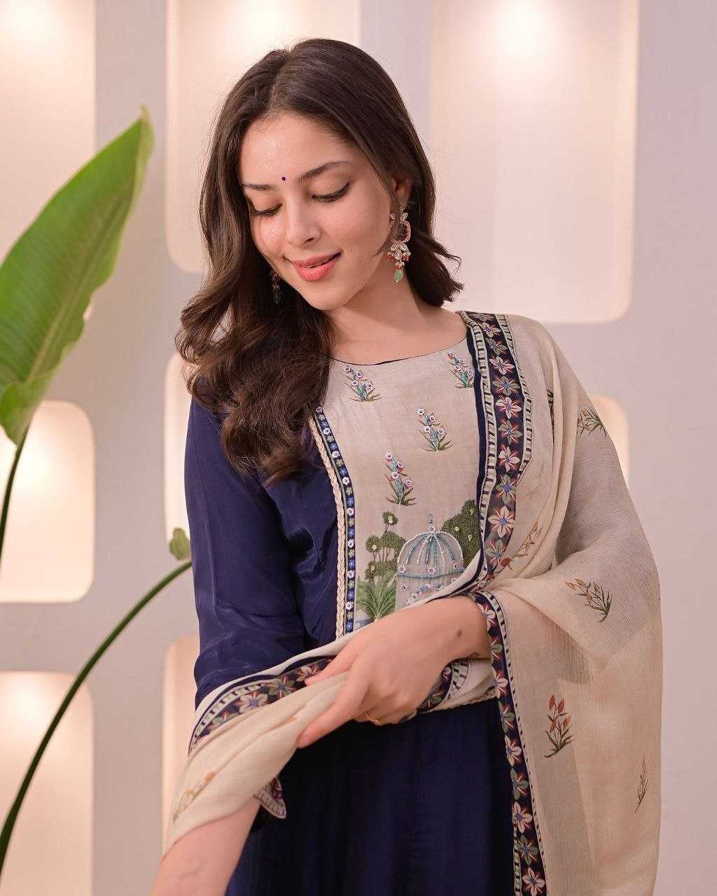 YNF Wholesale Vichitra Silk Embroidery Suits KESH625 Noor | Surat Manufacturer