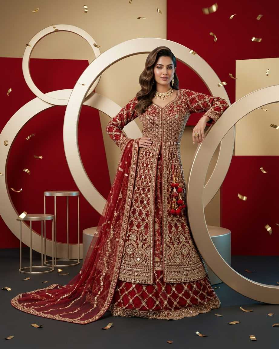YNF Wholesale Viscose Bridal Lehenga KESH579 G100 | Surat Manufacturer