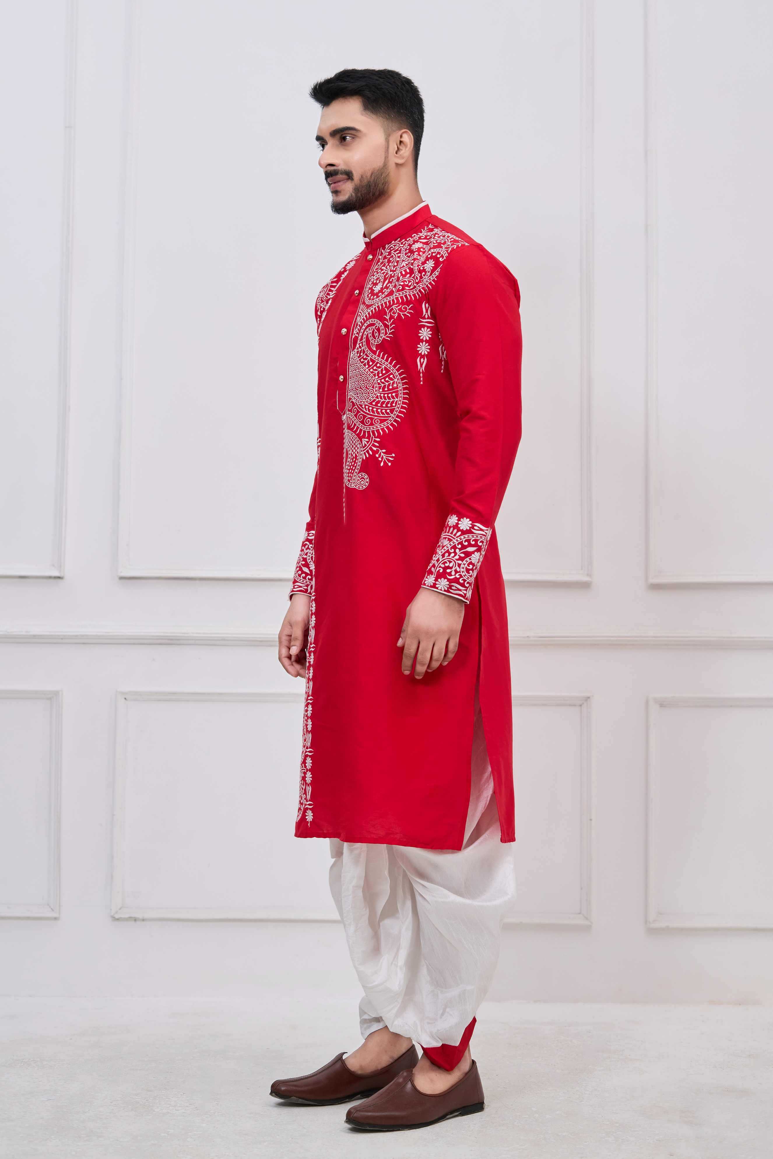 YNF Wholesale Viscose Bengali Dhoti Kurta Pyjama RIN223 series-3695-to-3699 | Surat Manufacturer