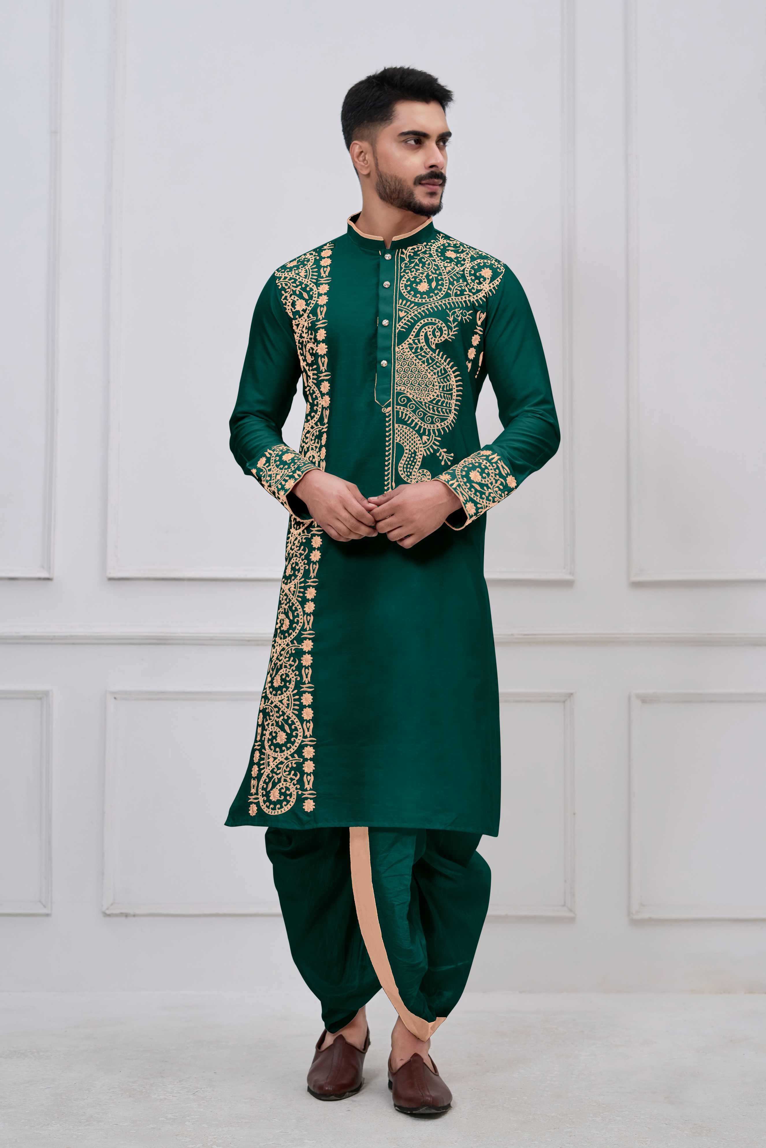 YNF Wholesale Viscose Bengali Dhoti Kurta Pyjama RIN223 series-3695-to-3699 | Surat Manufacturer