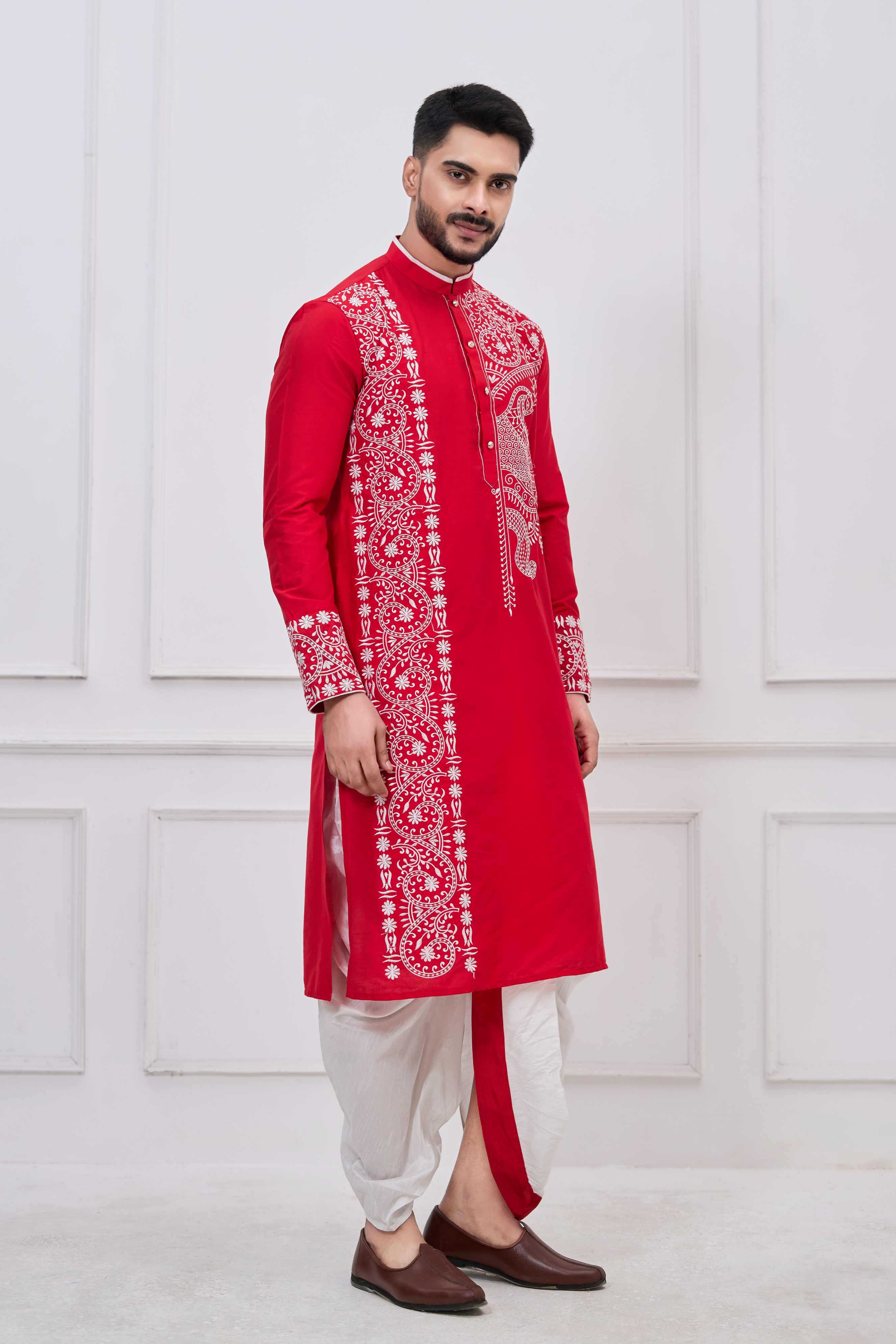 YNF Wholesale Viscose Bengali Dhoti Kurta Pyjama RIN223 series-3695-to-3699 | Surat Manufacturer