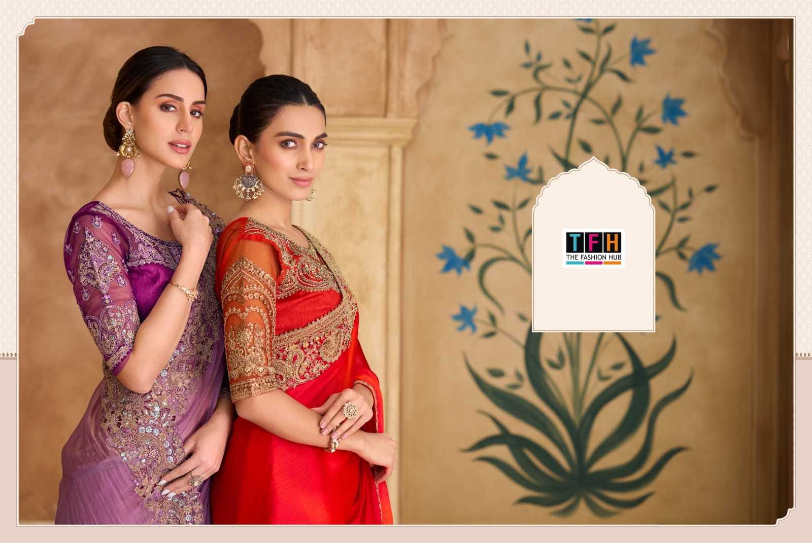 YNF Wholesale Georgette Fancy Sarees  | Surat Manufacturer