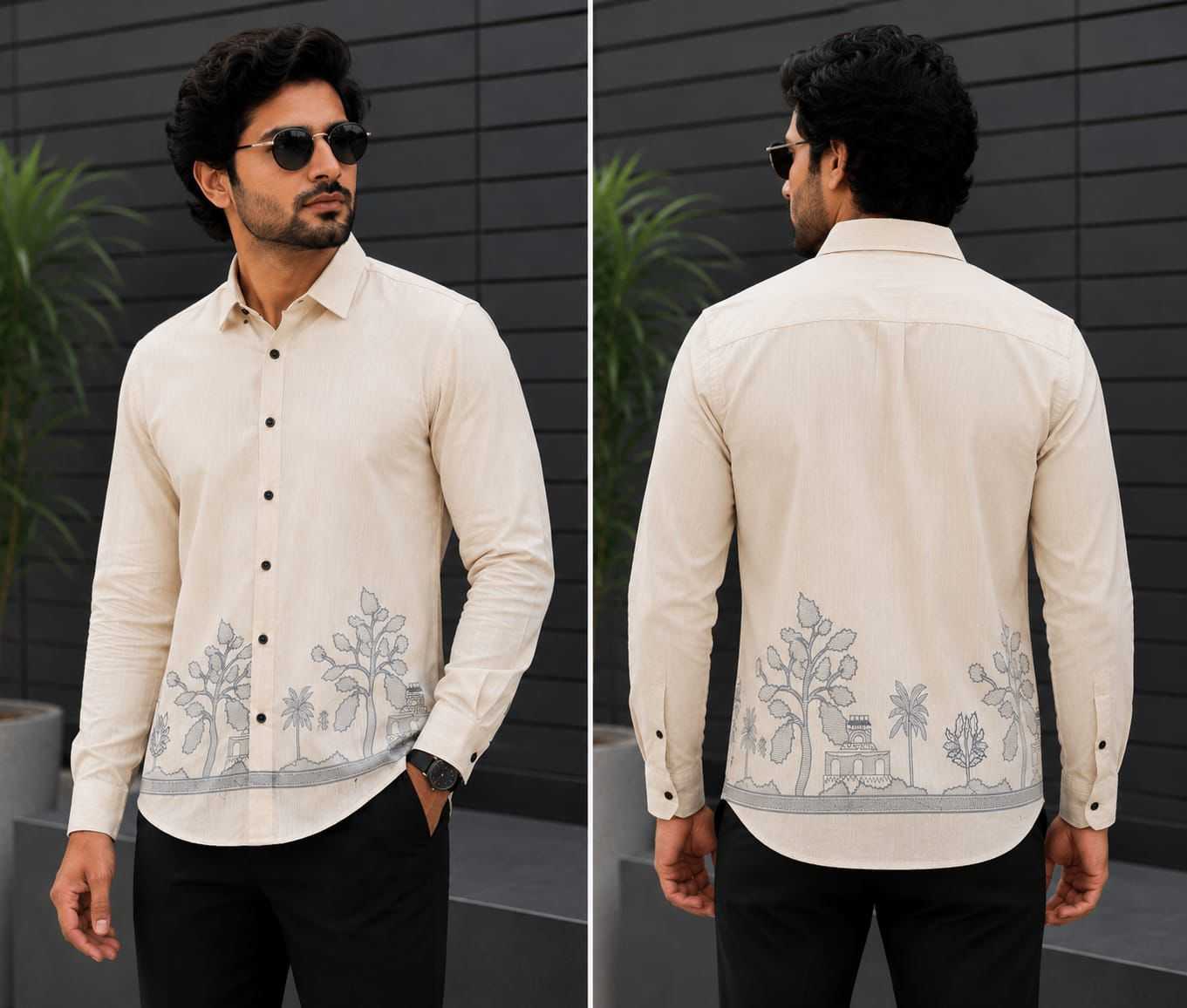 YNF Wholesale Linen Mens Shirt  | Surat Manufacturer