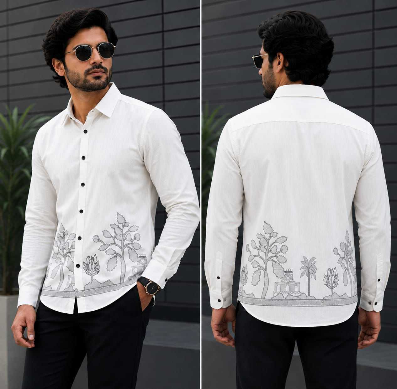 YNF Wholesale Linen Mens Shirt  | Surat Manufacturer
