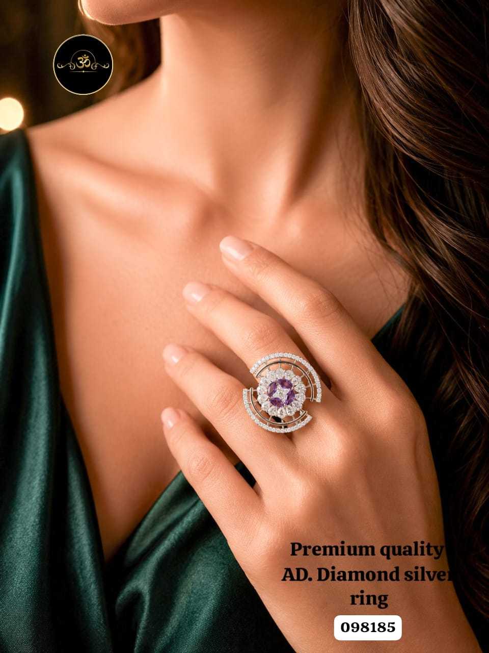 YNF Wholesale AD Diamond Diamond Rings  | Surat Manufacturer