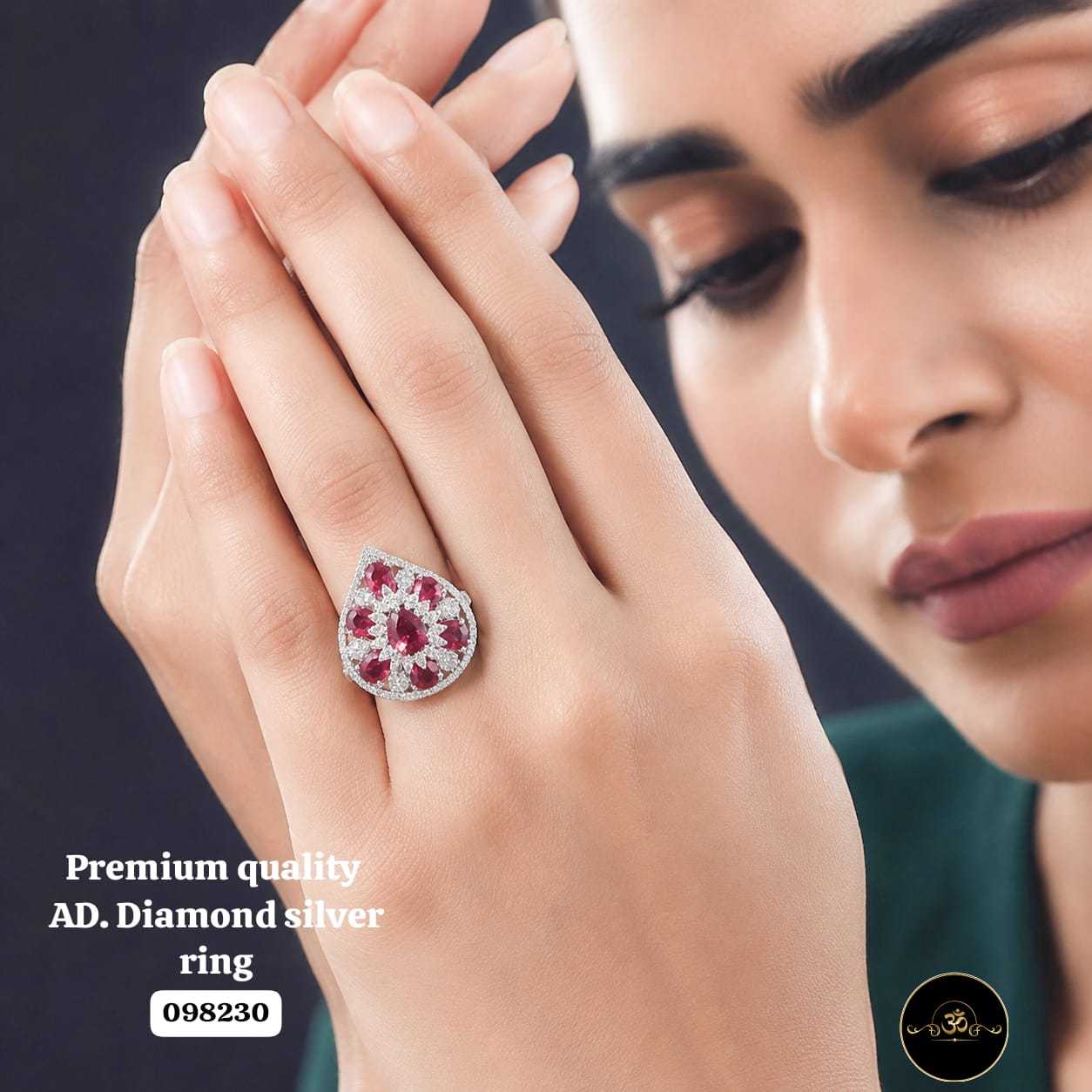 YNF Wholesale AD Diamond Diamond Rings  | Surat Manufacturer