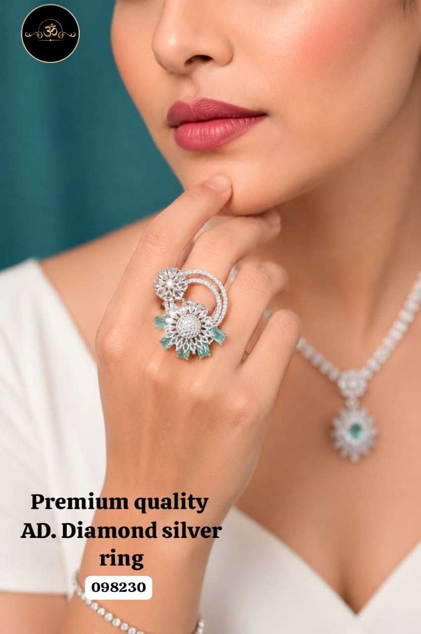 YNF Wholesale AD Diamond Diamond Rings  | Surat Manufacturer