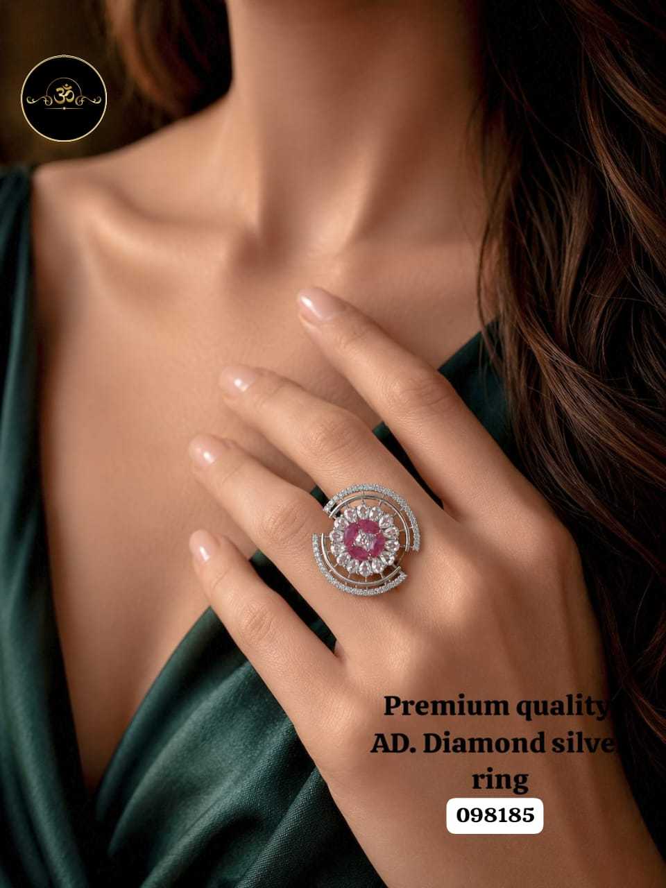 YNF Wholesale AD Diamond Diamond Rings  | Surat Manufacturer