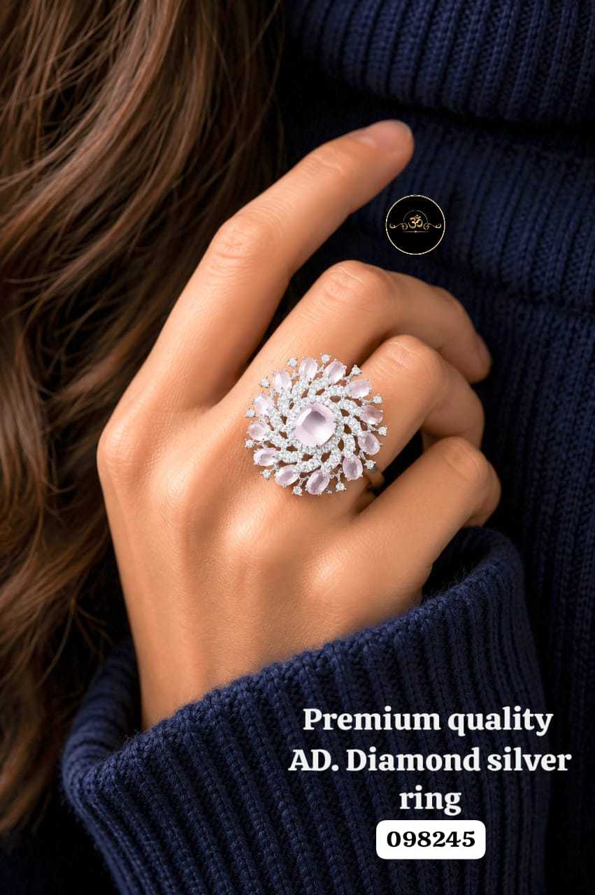 YNF Wholesale AD Diamond Diamond Rings  | Surat Manufacturer