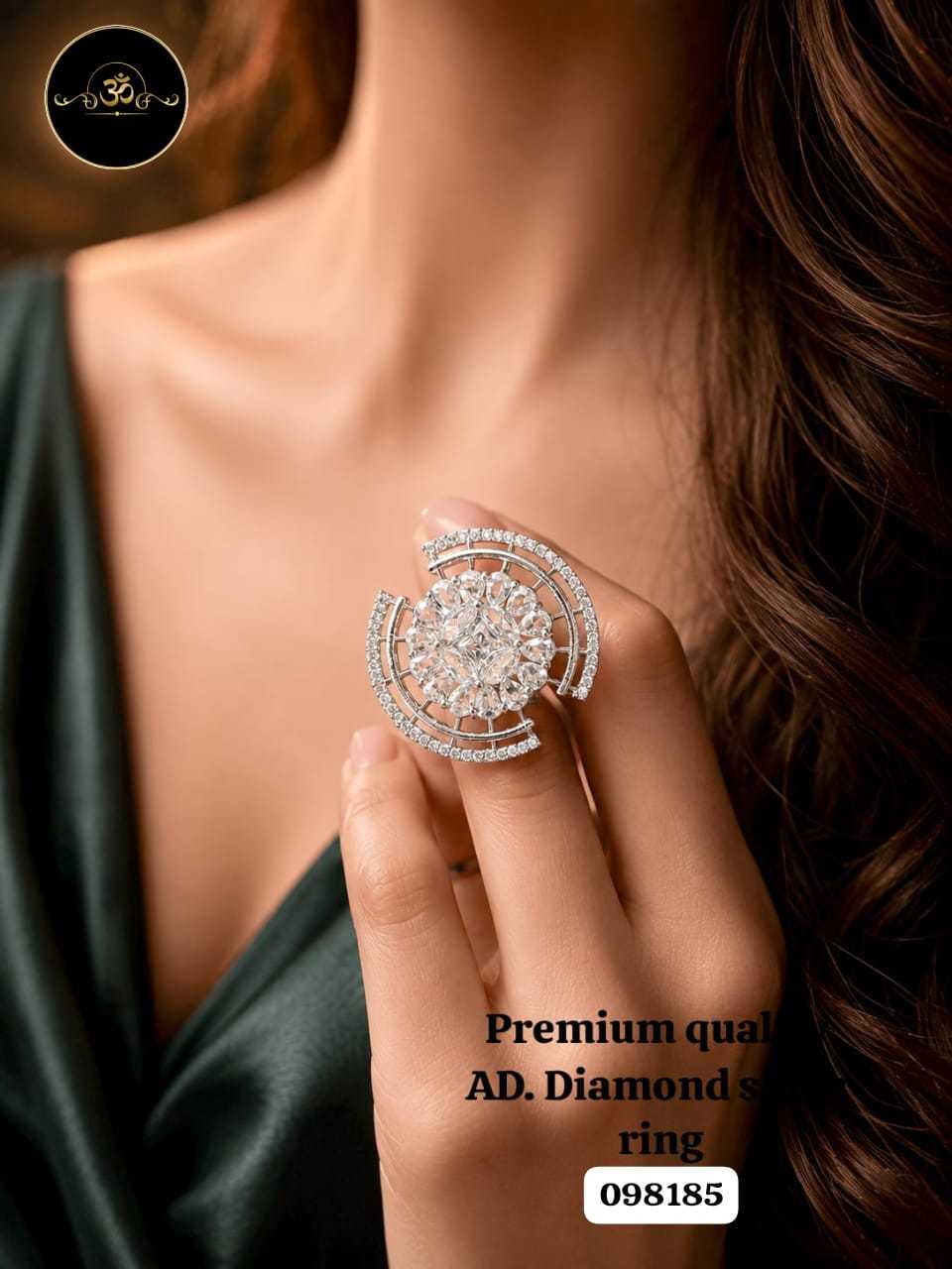 YNF Wholesale AD Diamond Diamond Rings  | Surat Manufacturer