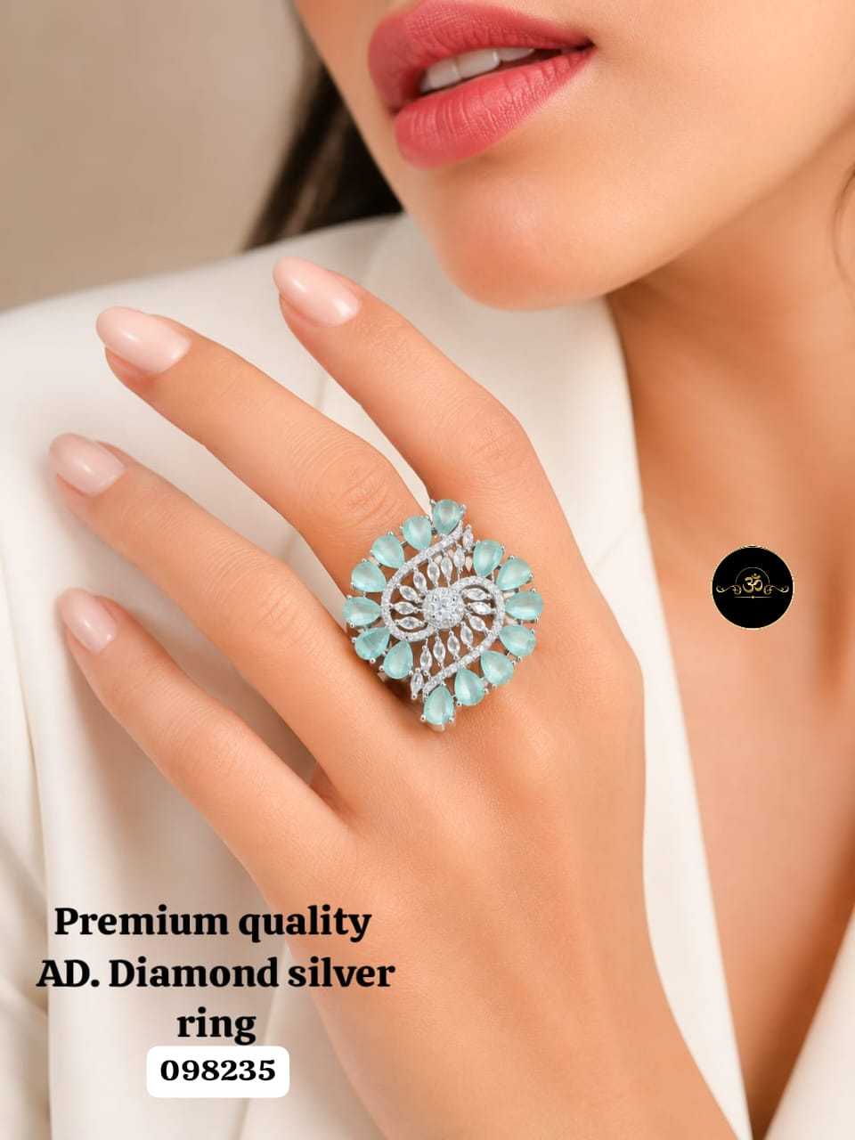 YNF Wholesale AD Diamond Diamond Rings  | Surat Manufacturer