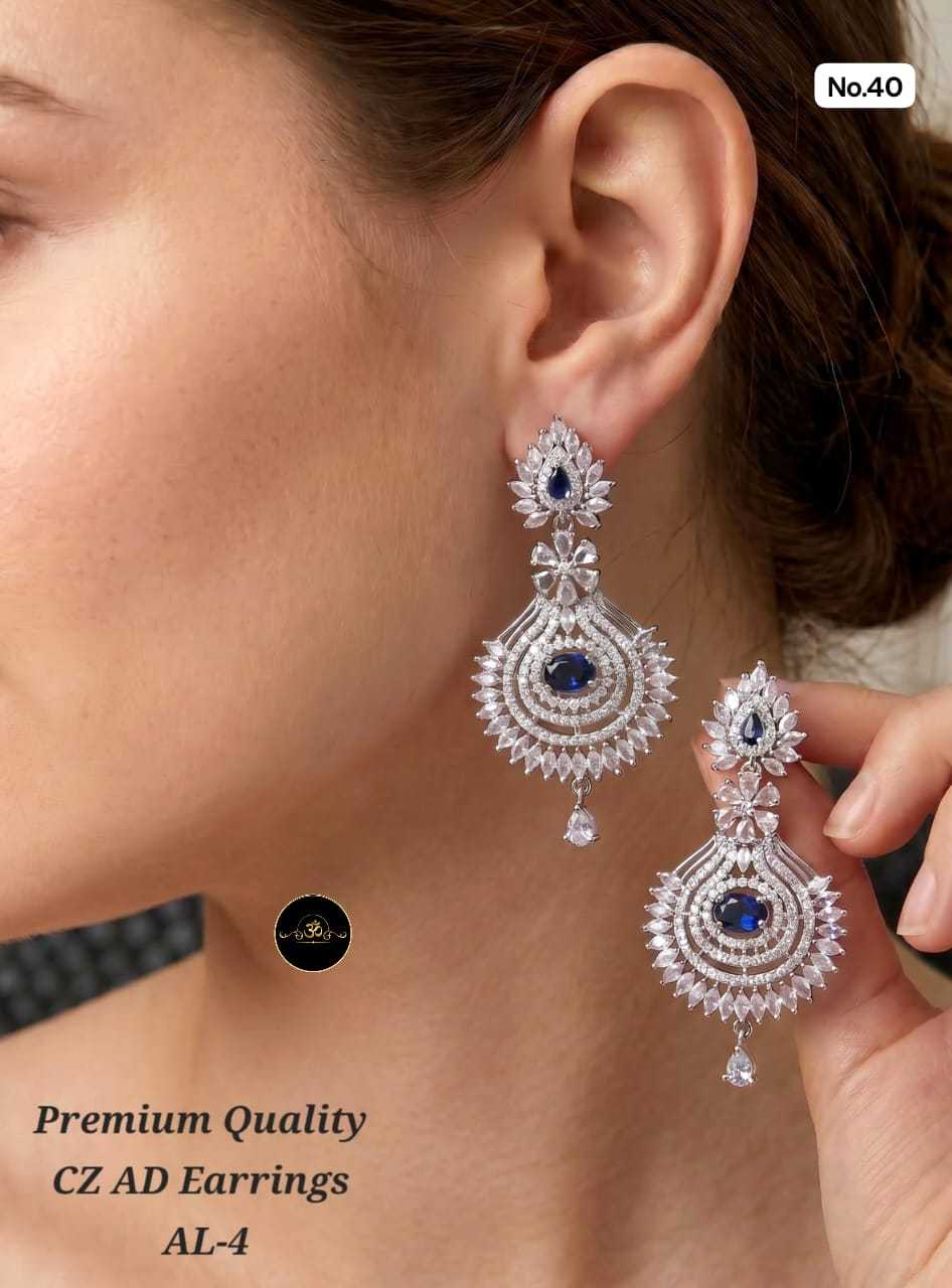 YNF Wholesale AD Diamond Fancy Earrings  | Surat Manufacturer