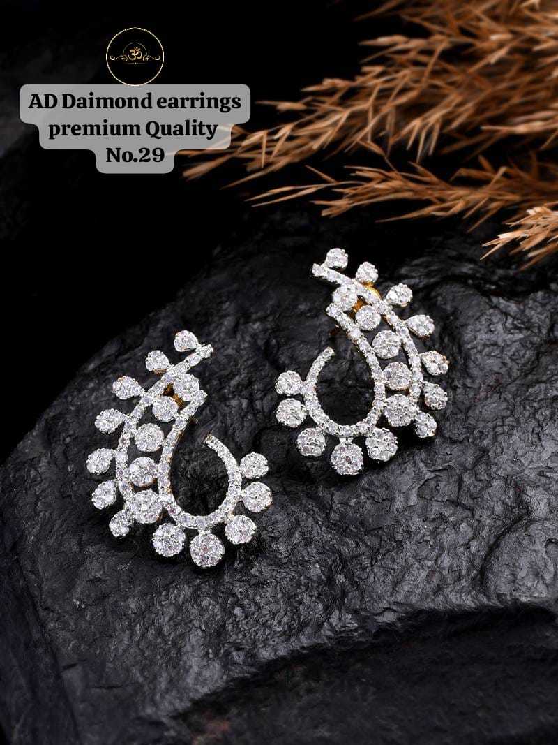 YNF Wholesale AD Diamond Fancy Earrings  | Surat Manufacturer
