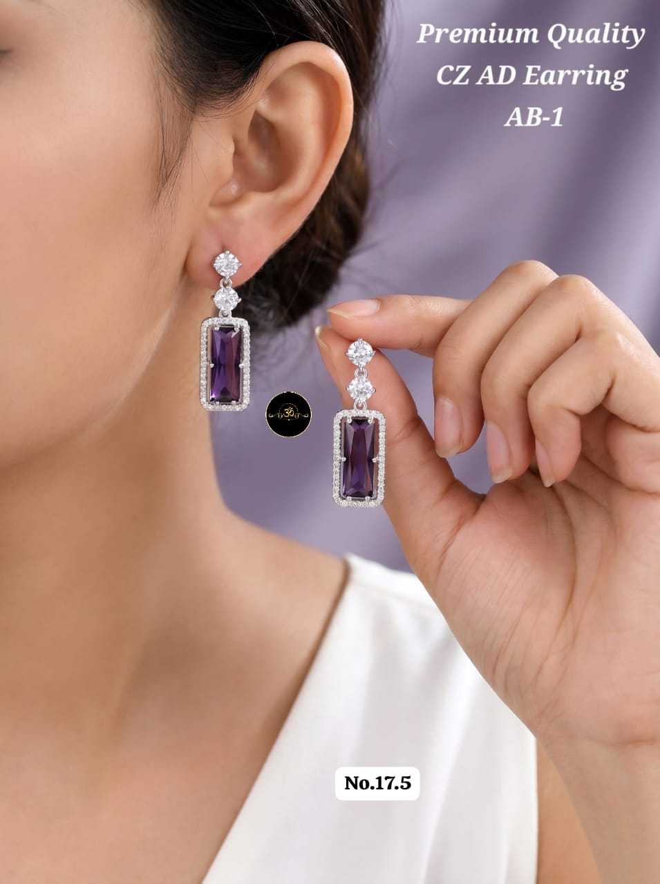YNF Wholesale AD Diamond Fancy Earrings  | Surat Manufacturer