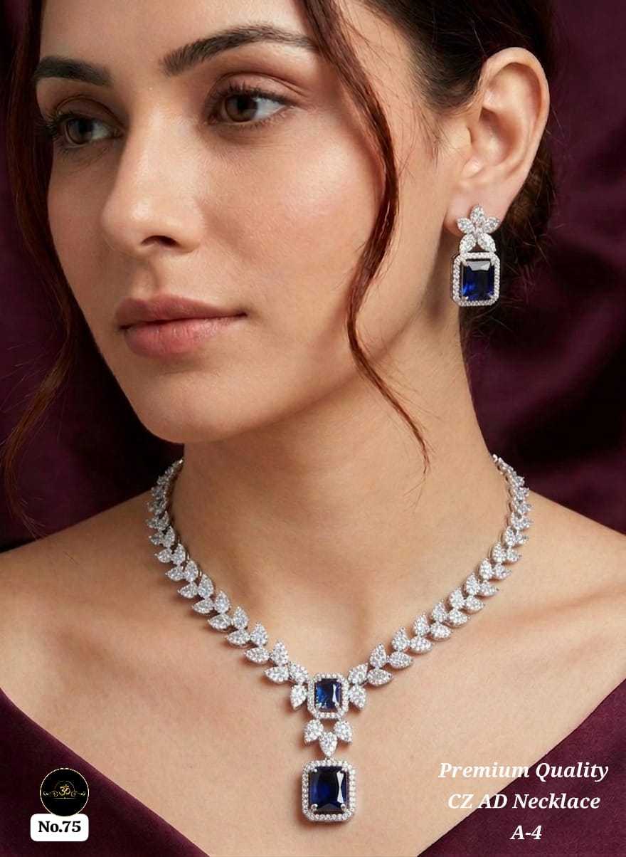 YNF Wholesale AD Diamond Fancy Mala Necklaces  | Surat Manufacturer