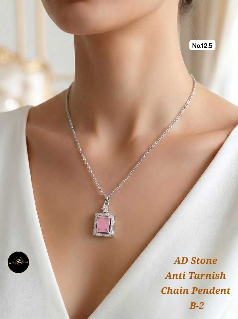 YNF Wholesale AD Diamond Fashion Pendant  | Surat Manufacturer