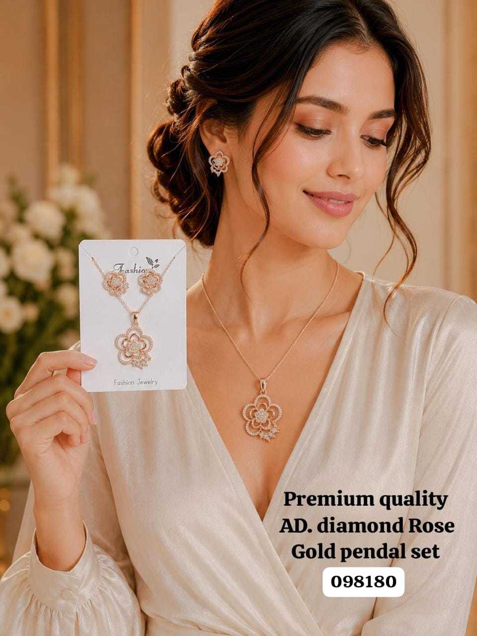 YNF Wholesale AD Diamond Pendant  | Surat Manufacturer