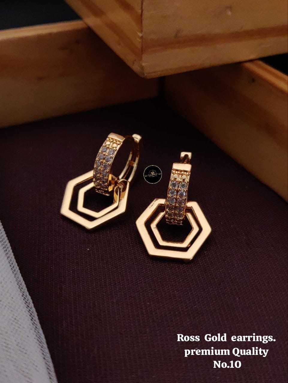 YNF Wholesale Brass Fancy Earrings  | Surat Manufacturer