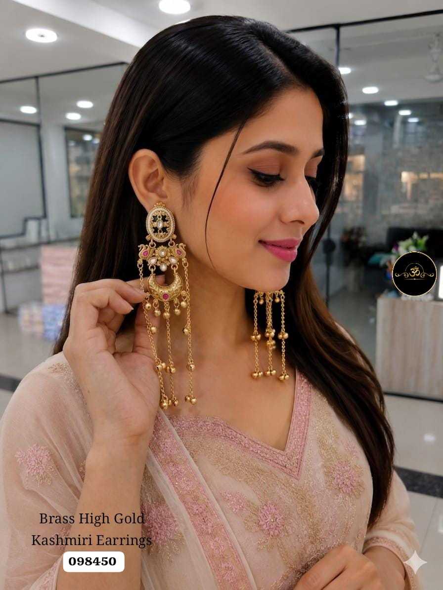 YNF Wholesale Brass Fancy Earrings  | Surat Manufacturer