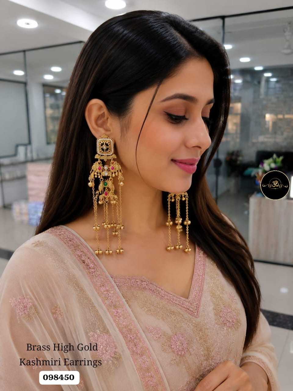 YNF Wholesale Brass Fancy Earrings  | Surat Manufacturer