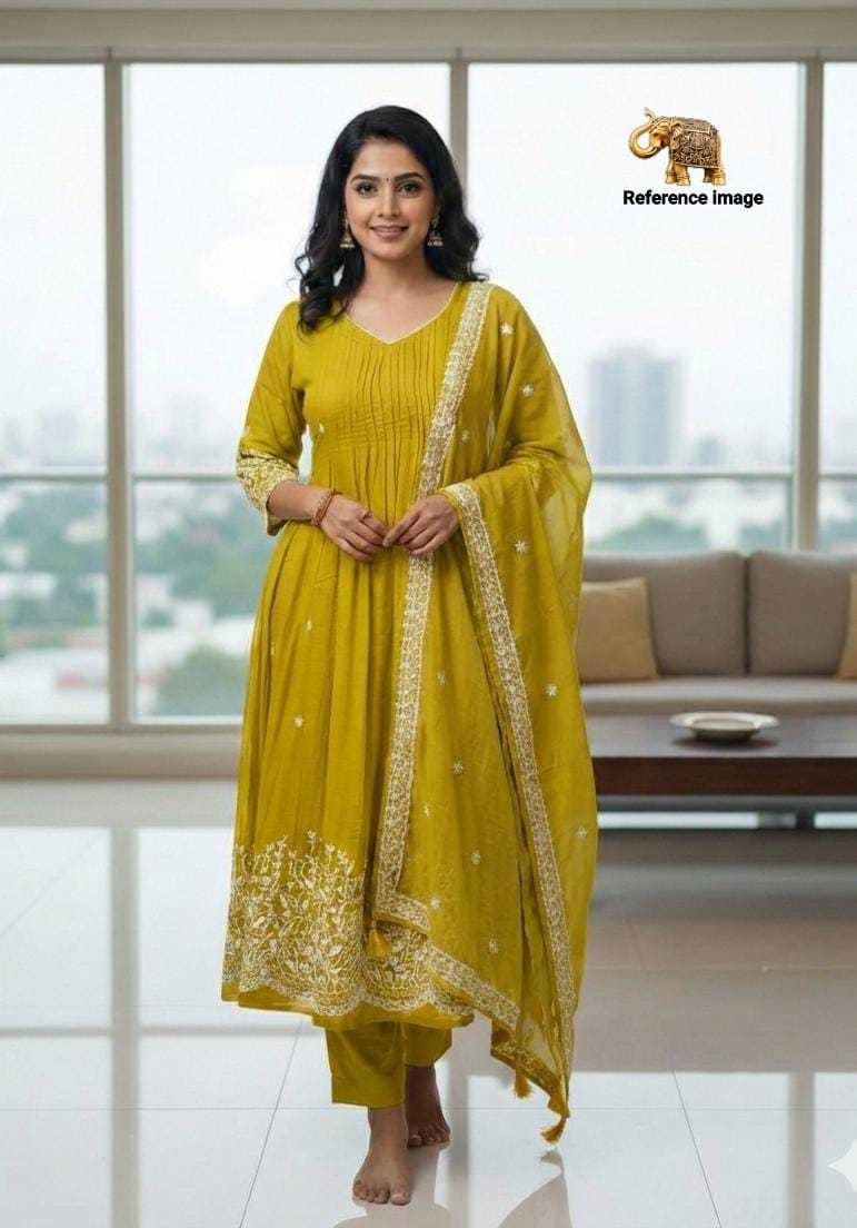 YNF Wholesale Chanderi Soft Party Wear Kurtis  | Surat Manufacturer