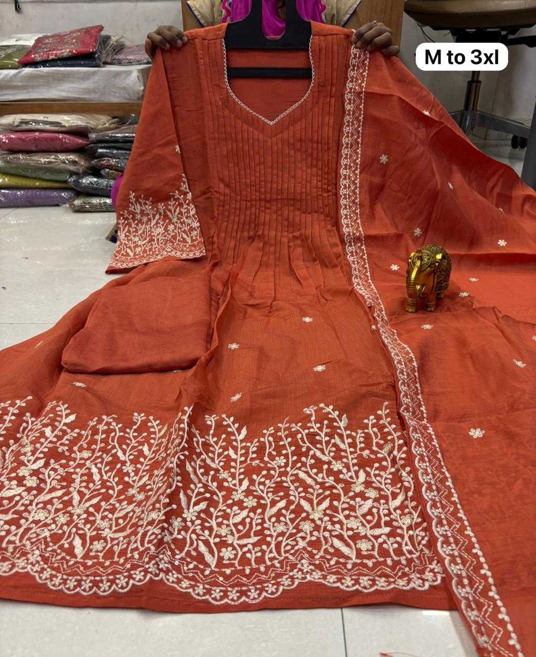 YNF Wholesale Chanderi Soft Party Wear Kurtis  | Surat Manufacturer