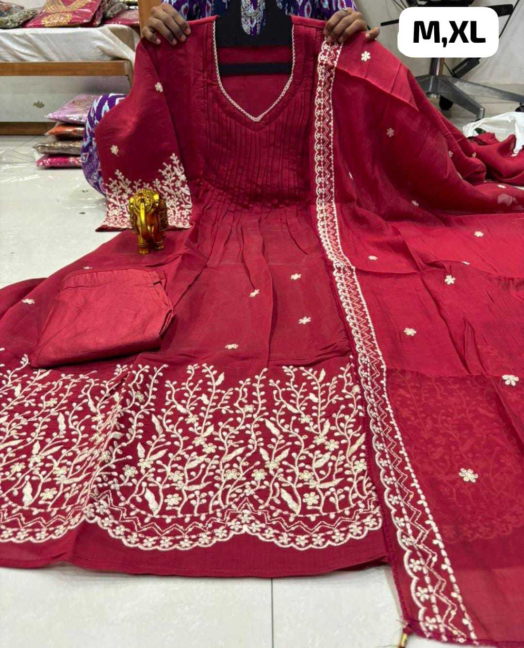 YNF Wholesale Chanderi Soft Party Wear Kurtis  | Surat Manufacturer