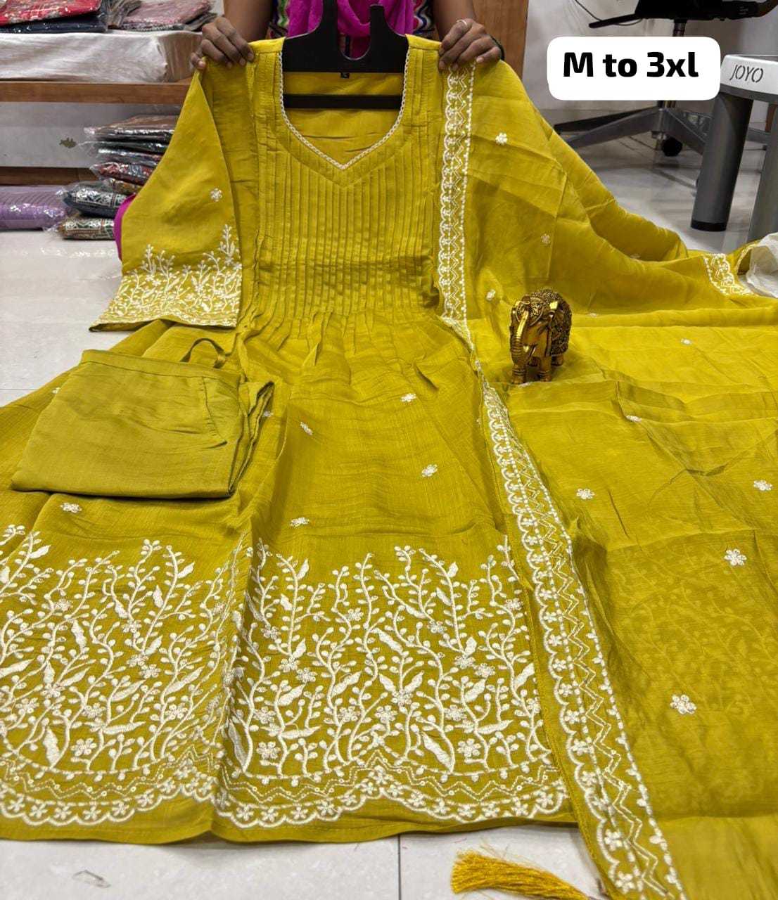 YNF Wholesale Chanderi Soft Party Wear Kurtis  | Surat Manufacturer
