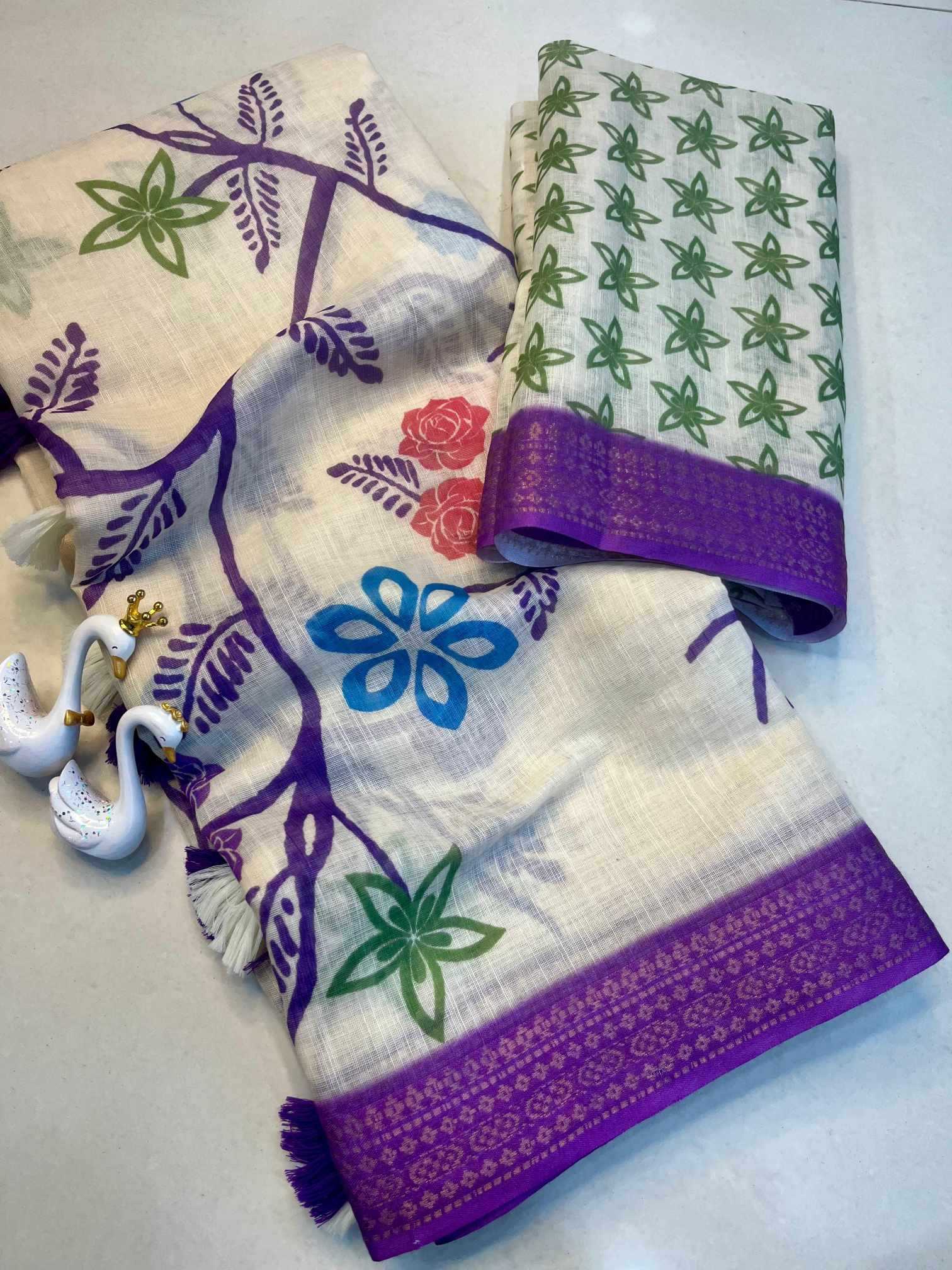 YNF Wholesale Linen Traditional Silk Sarees  | Surat Manufacturer