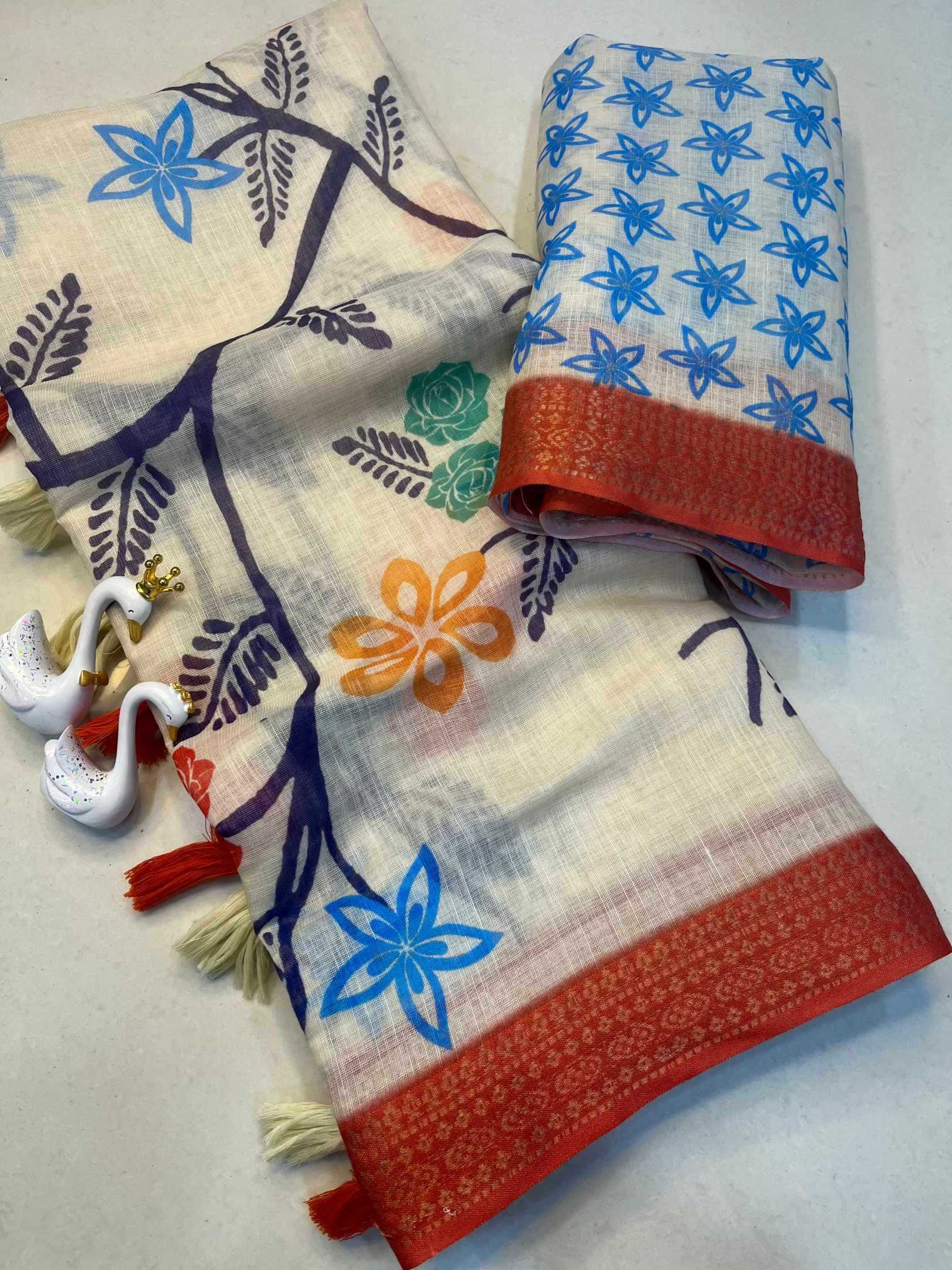 YNF Wholesale Linen Traditional Silk Sarees  | Surat Manufacturer