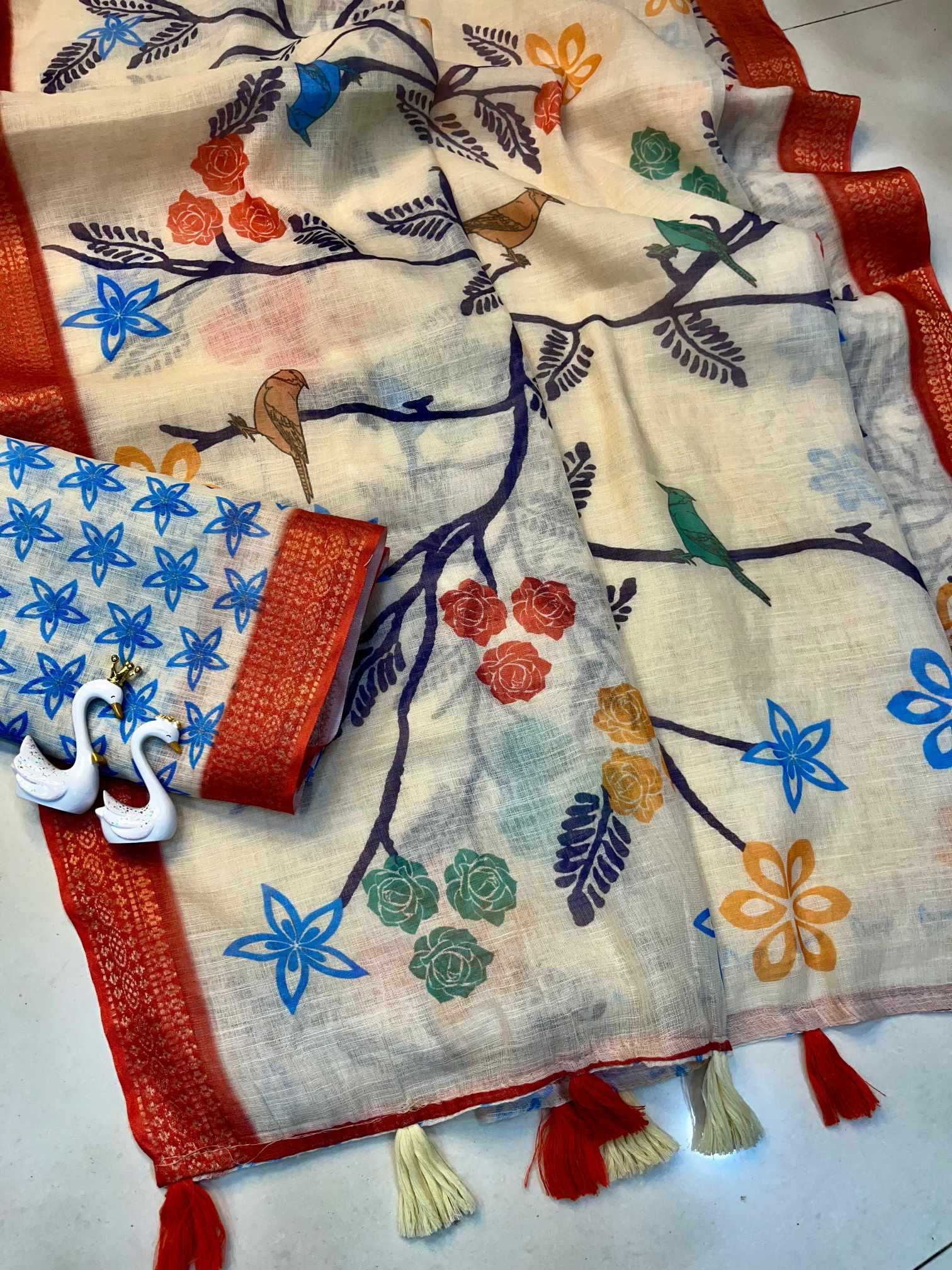 YNF Wholesale Linen Traditional Silk Sarees  | Surat Manufacturer