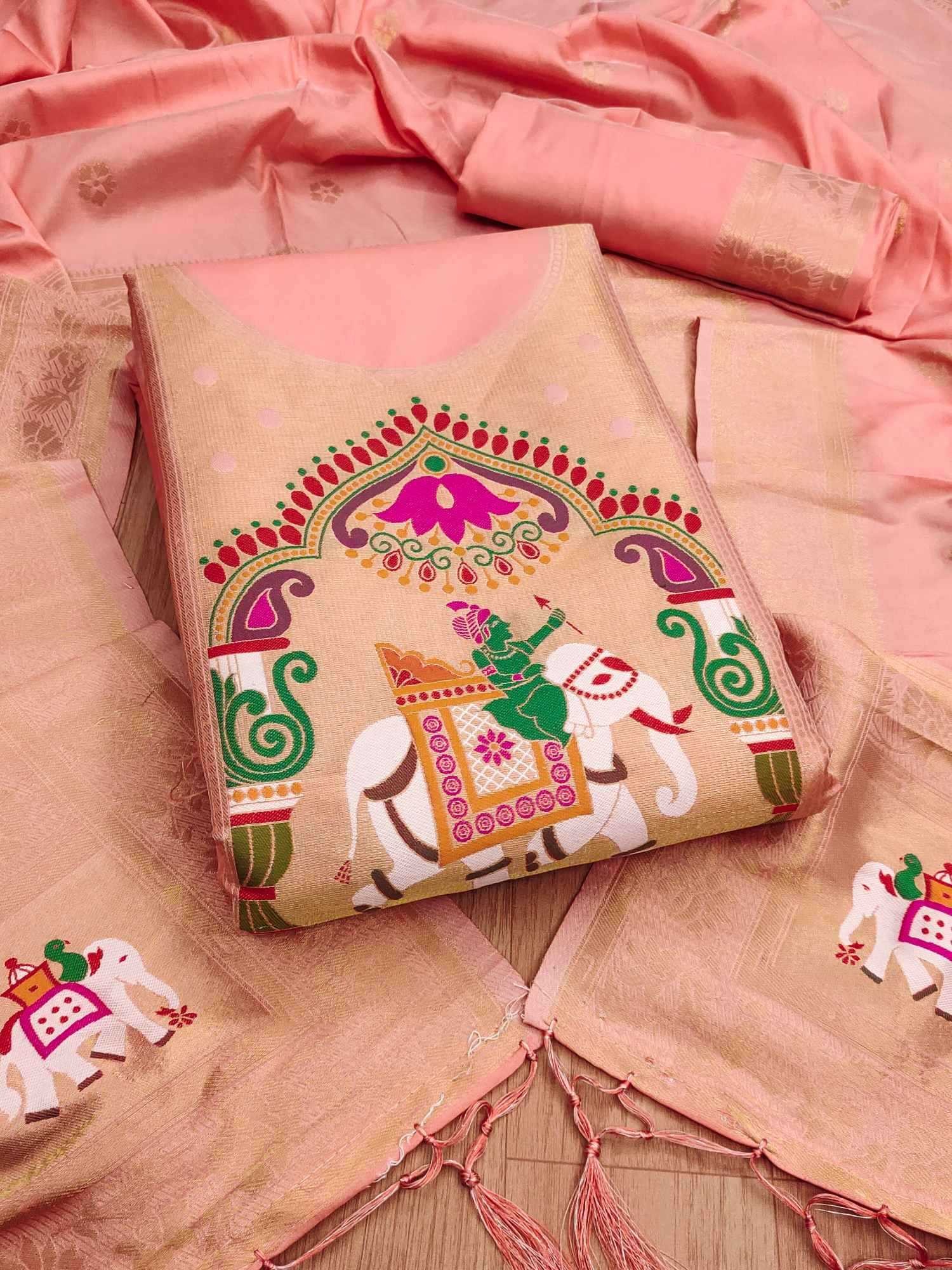 YNF Wholesale Soft Silk Zari Work Suit  | Surat Manufacturer