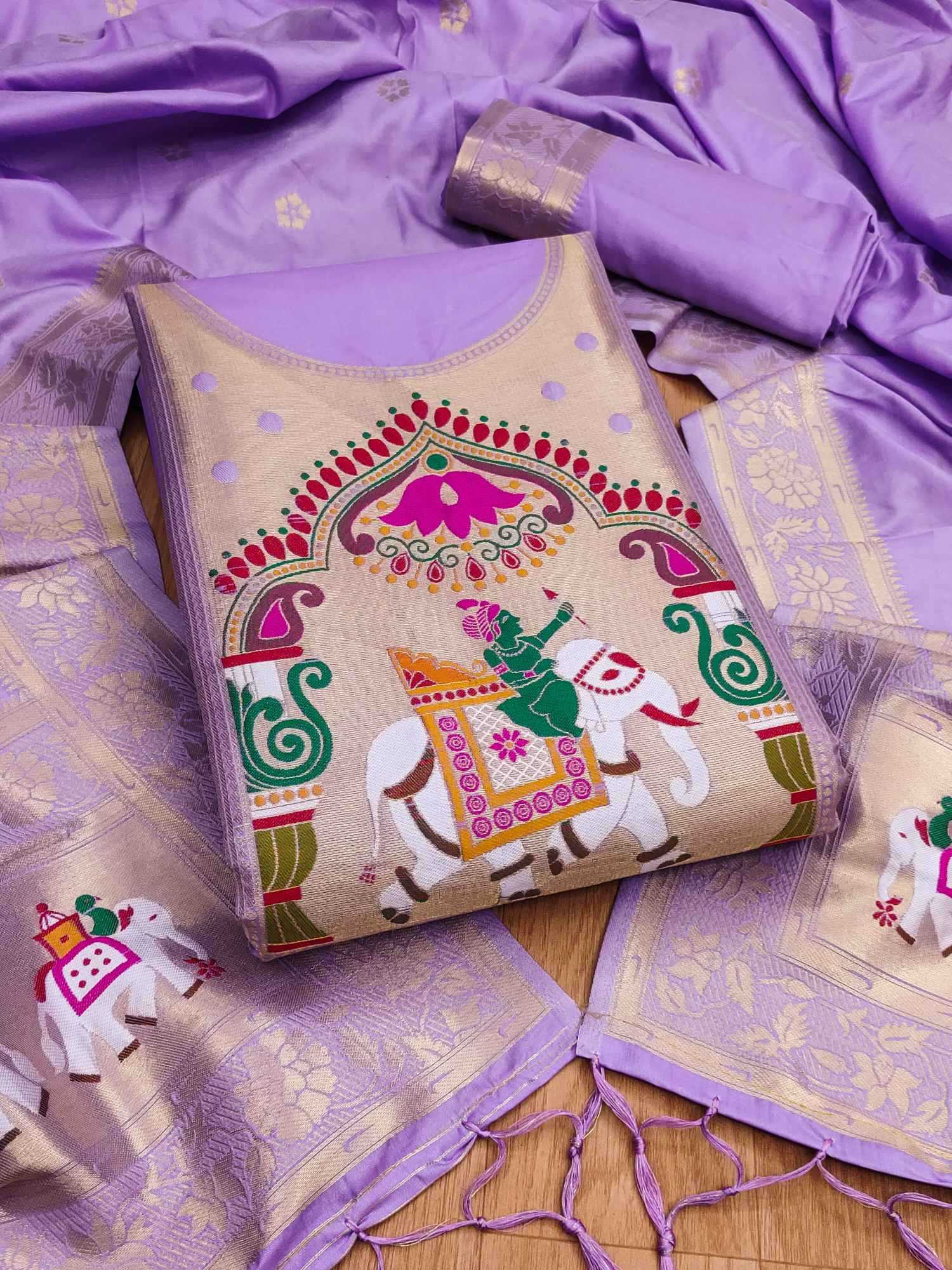YNF Wholesale Soft Silk Zari Work Suit  | Surat Manufacturer