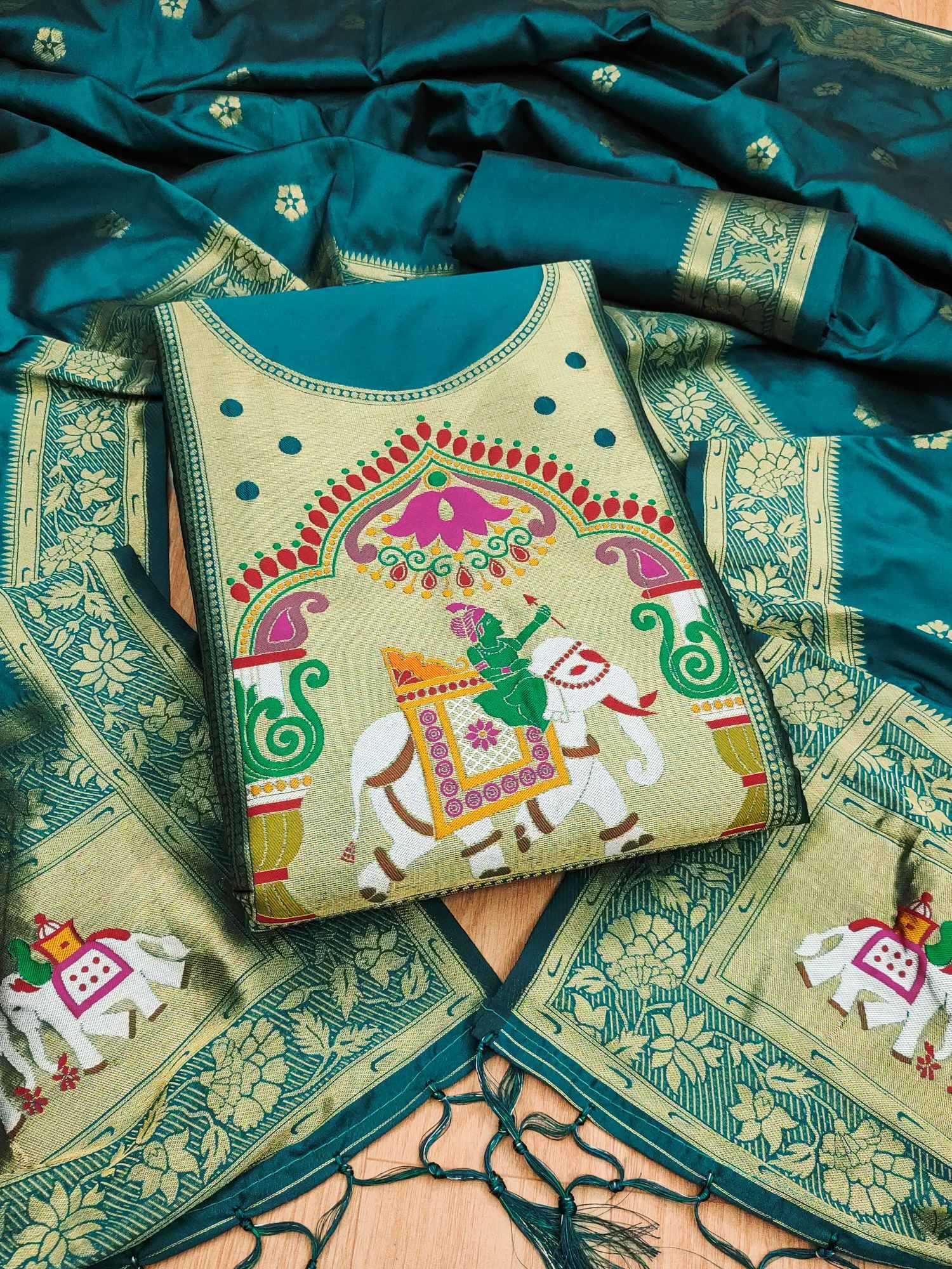 YNF Wholesale Soft Silk Zari Work Suit  | Surat Manufacturer