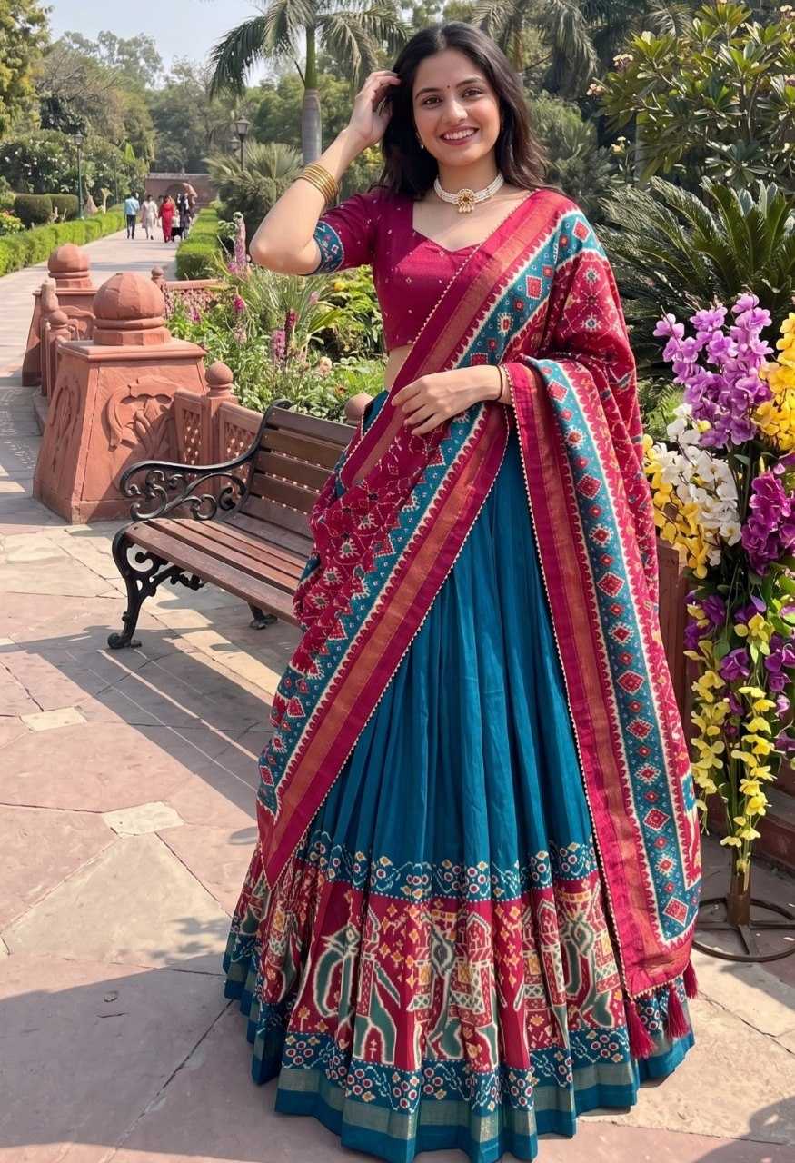 YNF Wholesale Tussar Silk Printed Lehenga  | Surat Manufacturer
