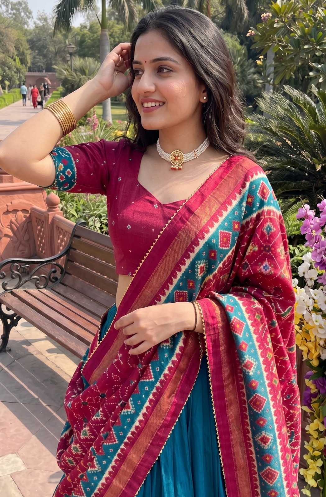 YNF Wholesale Tussar Silk Printed Lehenga  | Surat Manufacturer