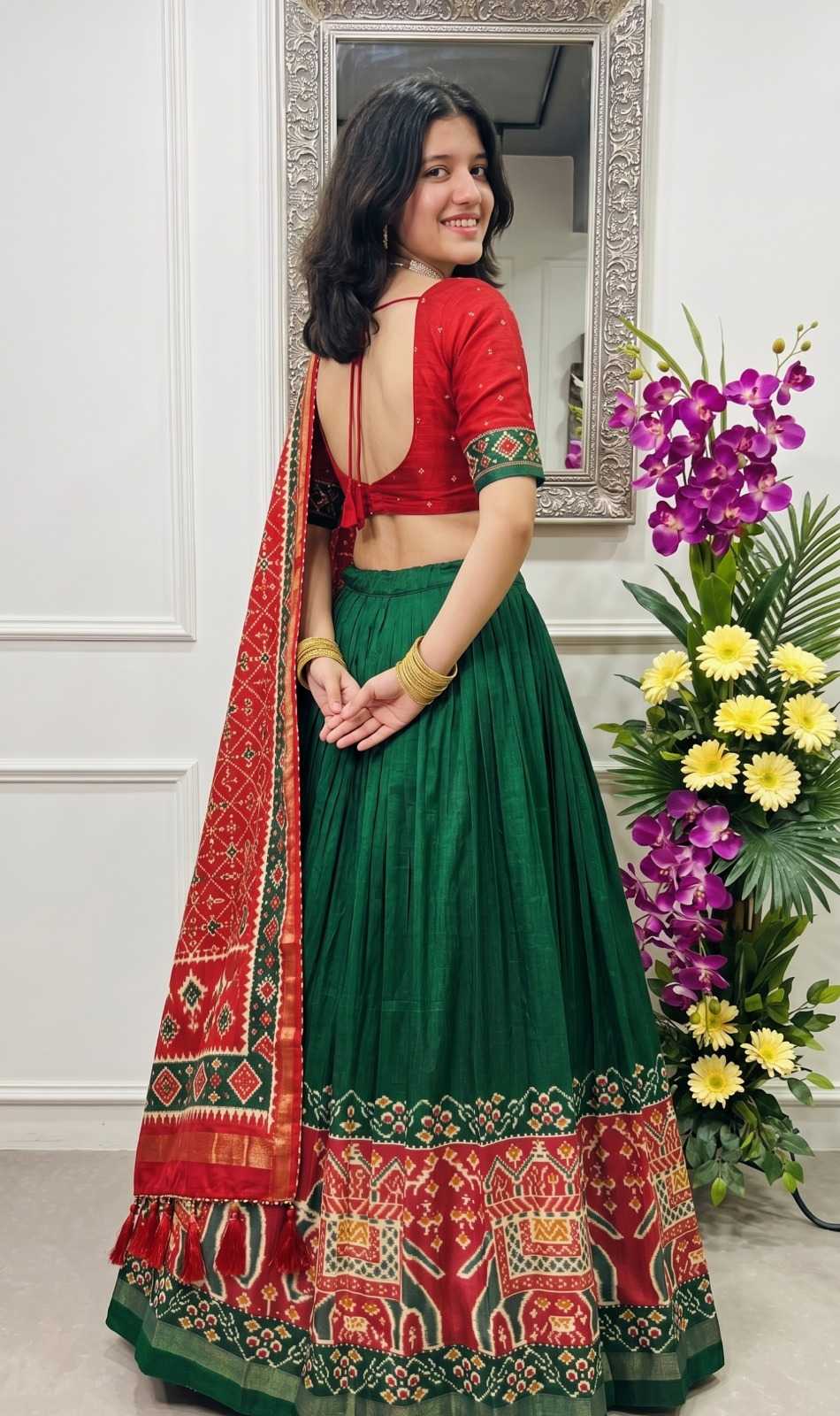 YNF Wholesale Tussar Silk Printed Lehenga  | Surat Manufacturer