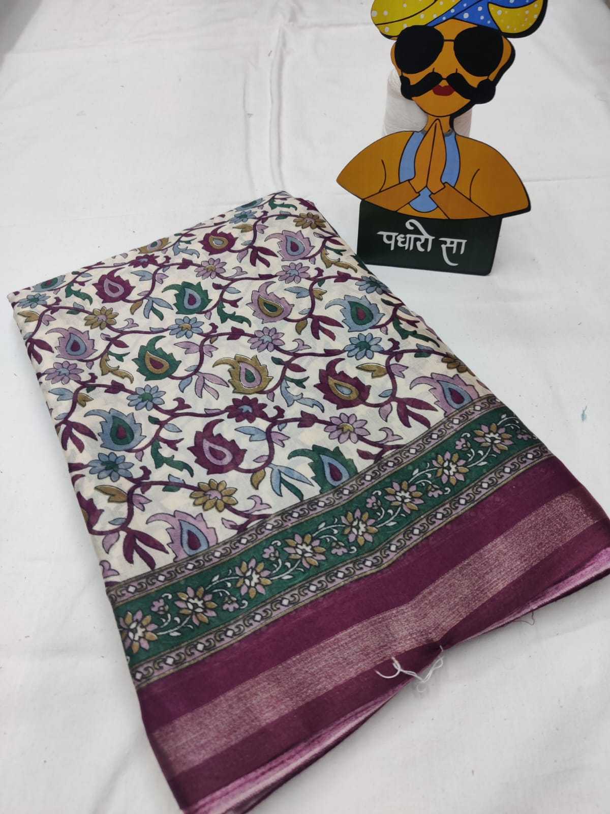 YNF Wholesale Cotton Printed Sarees  | Surat Manufacturer