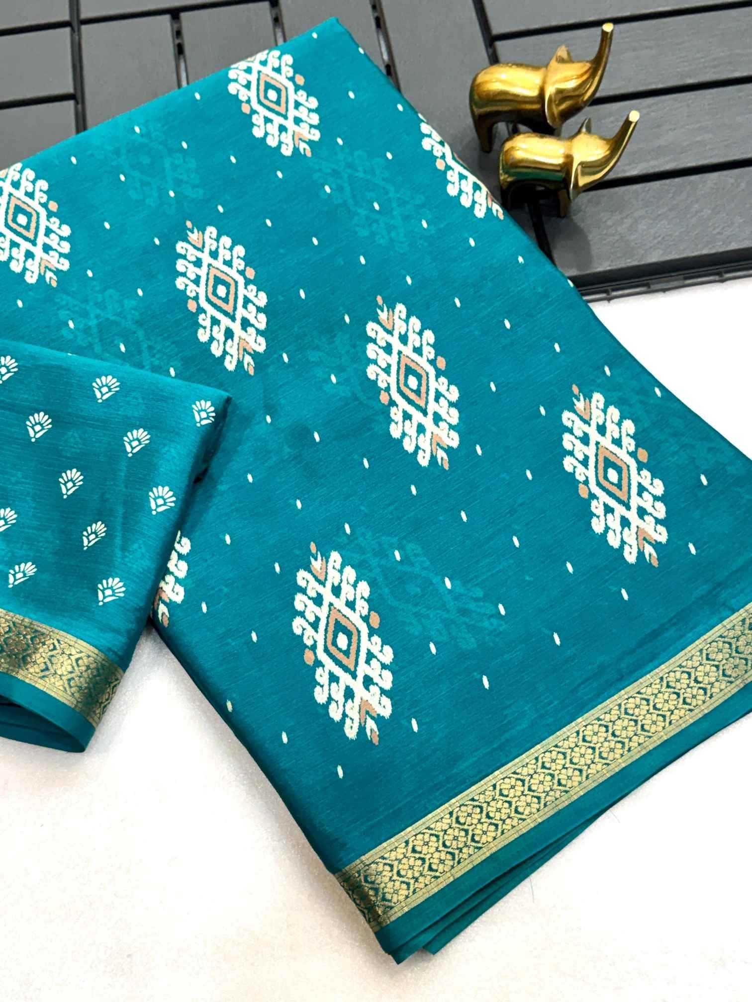 YNF Wholesale Chinon Silk Printed Silk Saree  | Surat Manufacturer