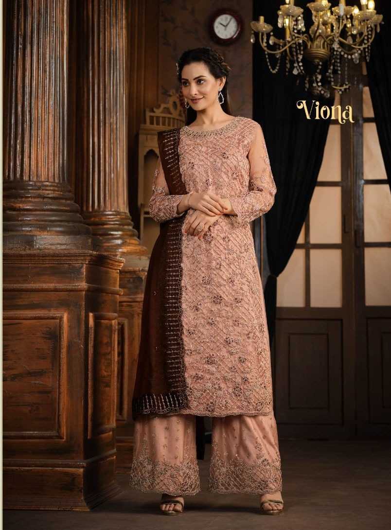 YNF Wholesale Net Embroidery Suits  | Surat Manufacturer