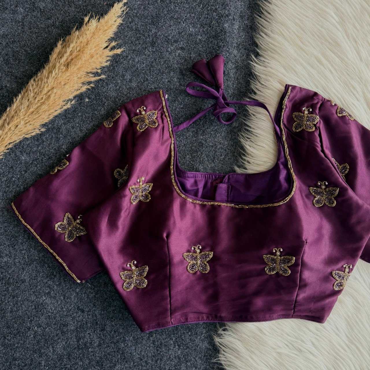 YNF Wholesale Soft Butter Silk Designer Blouse  | Surat Manufacturer