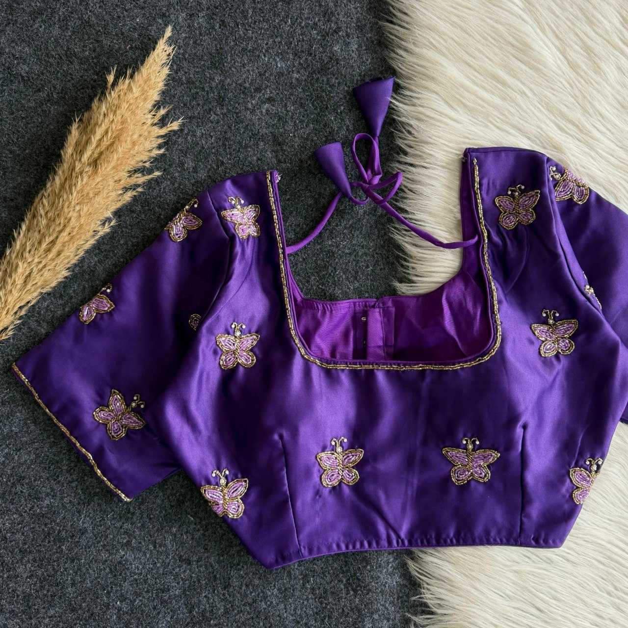 YNF Wholesale Soft Butter Silk Designer Blouse  | Surat Manufacturer