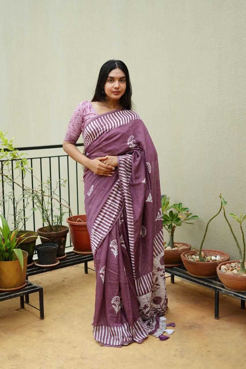 YNF Wholesale Cotton Printed Sarees  | Surat Manufacturer