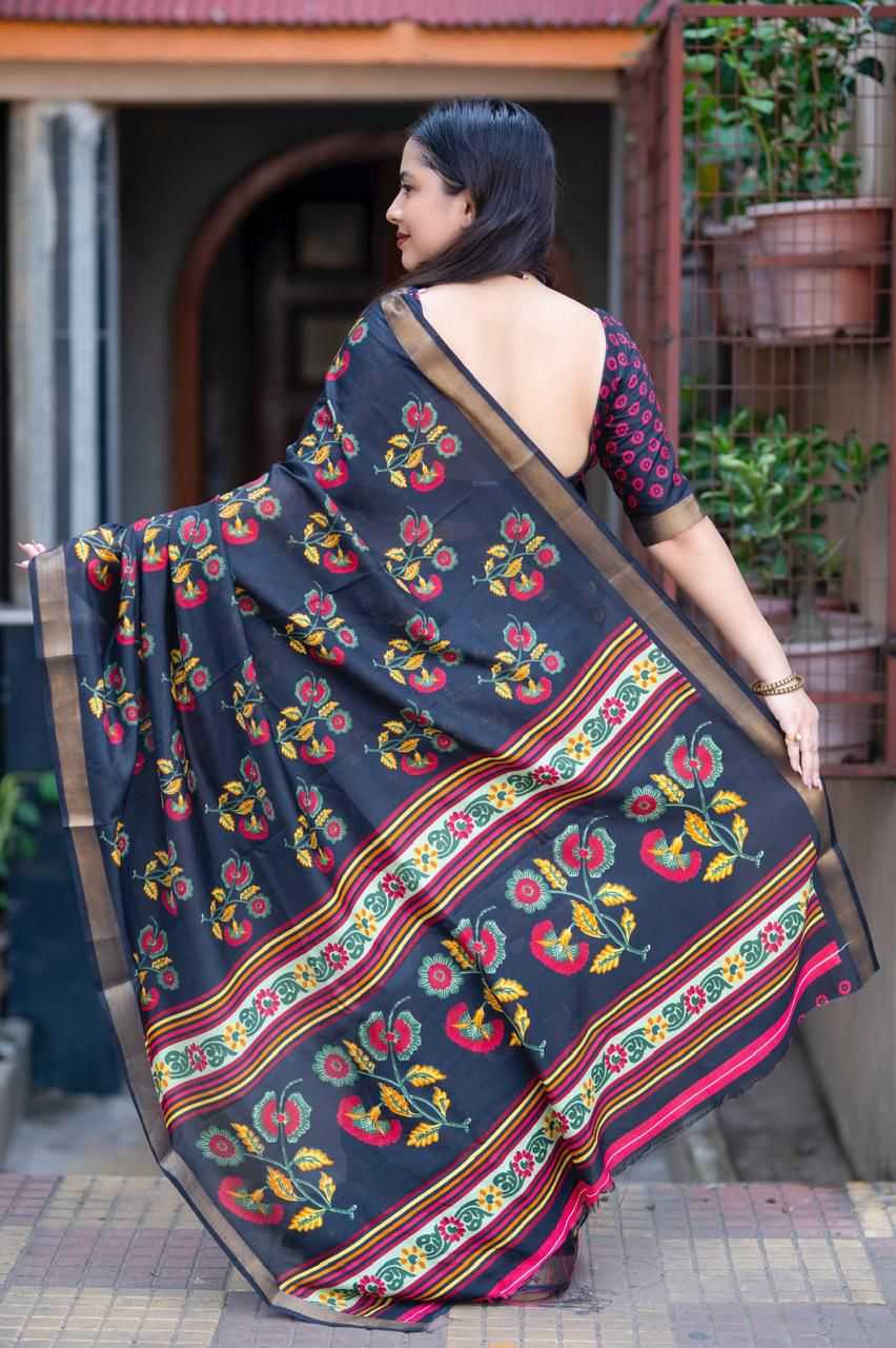 YNF Wholesale Soft Cotton Printed Sarees  | Surat Manufacturer
