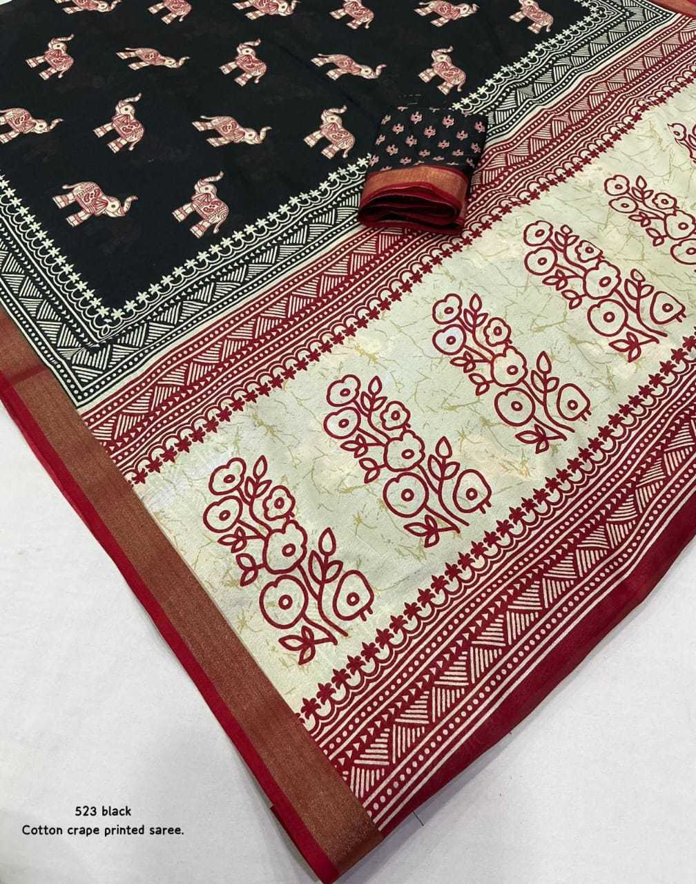 YNF Wholesale Soft Cotton Printed Sarees  | Surat Manufacturer
