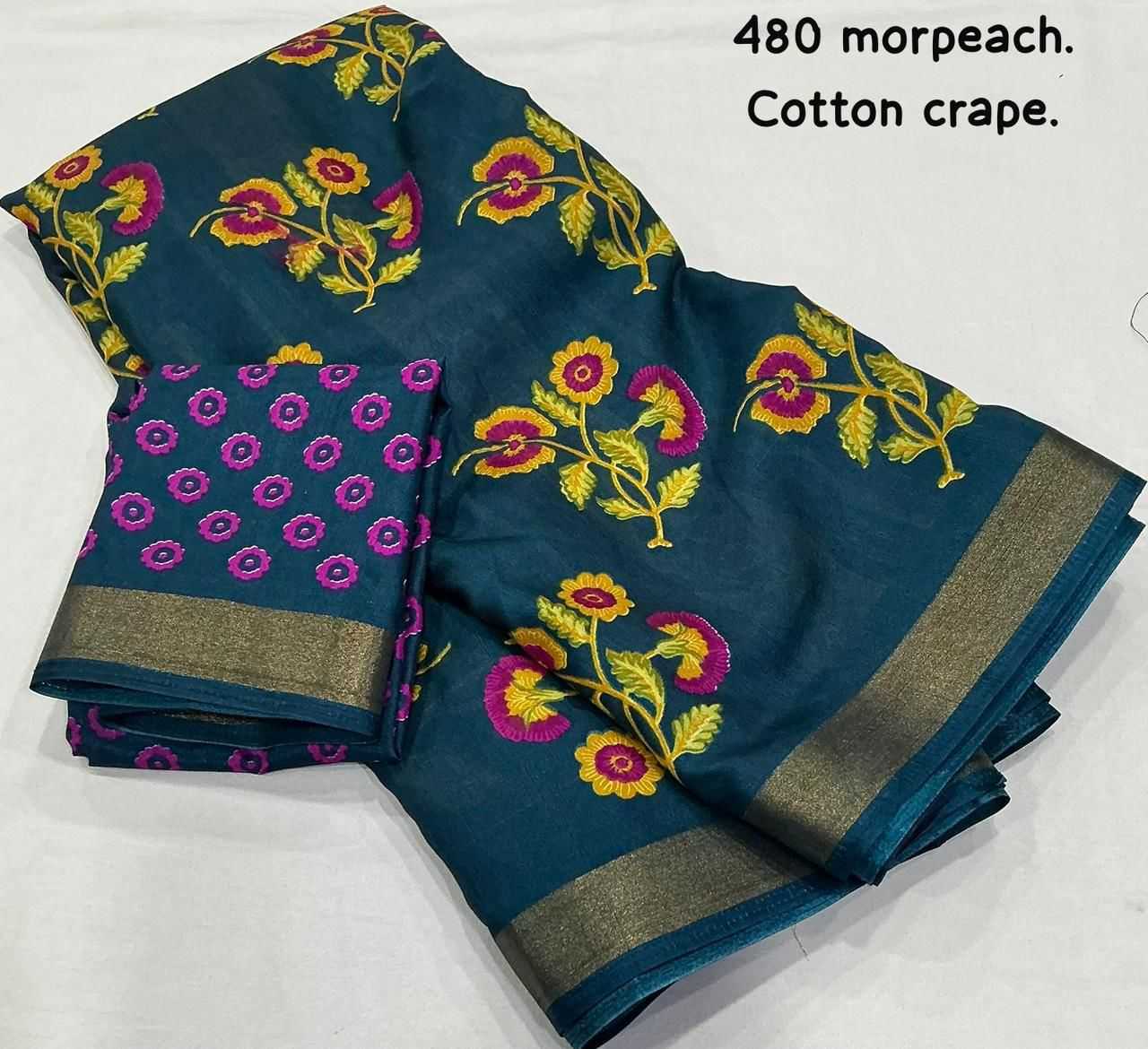 YNF Wholesale Soft Cotton Printed Sarees  | Surat Manufacturer