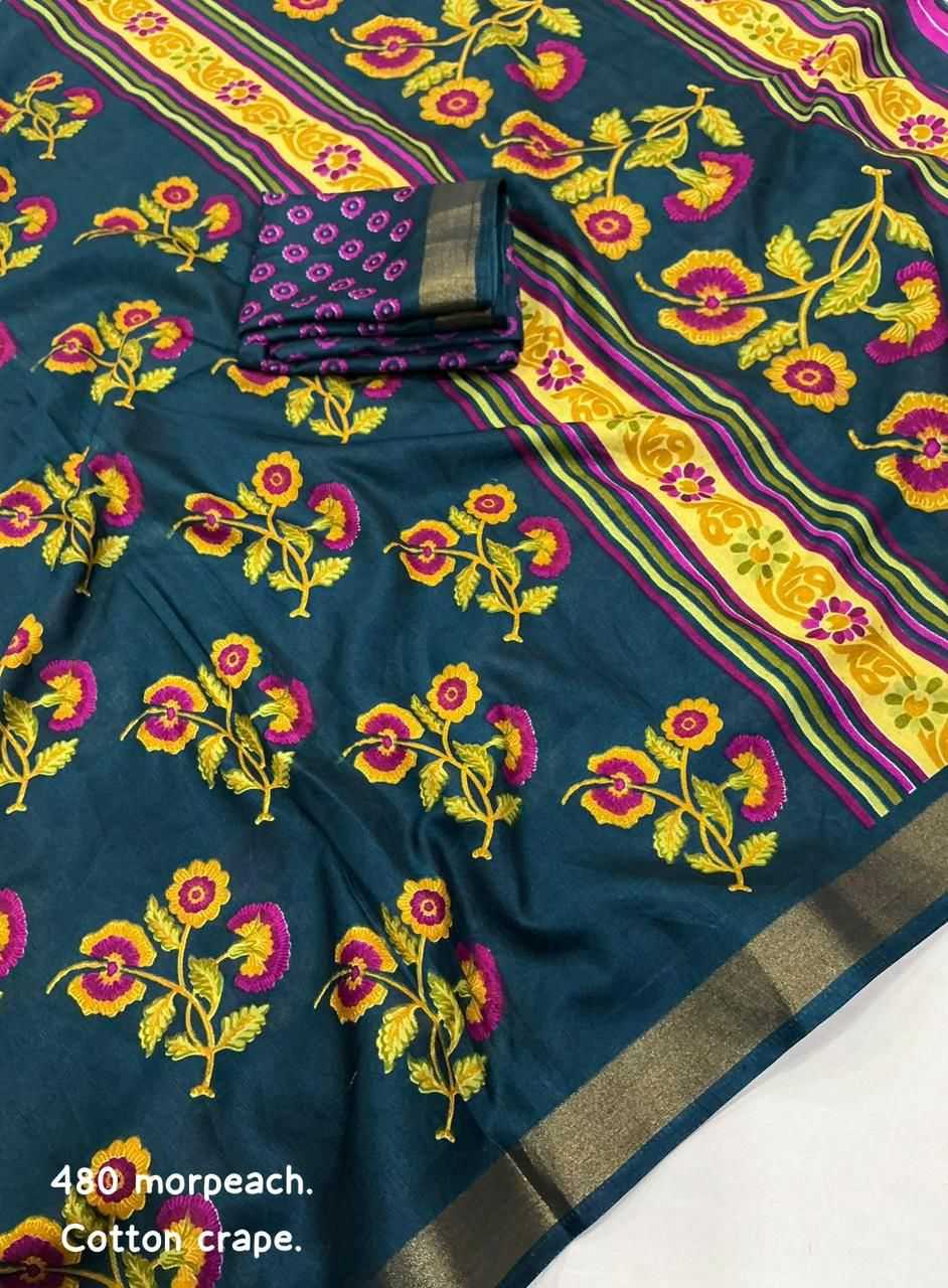 YNF Wholesale Soft Cotton Printed Sarees  | Surat Manufacturer