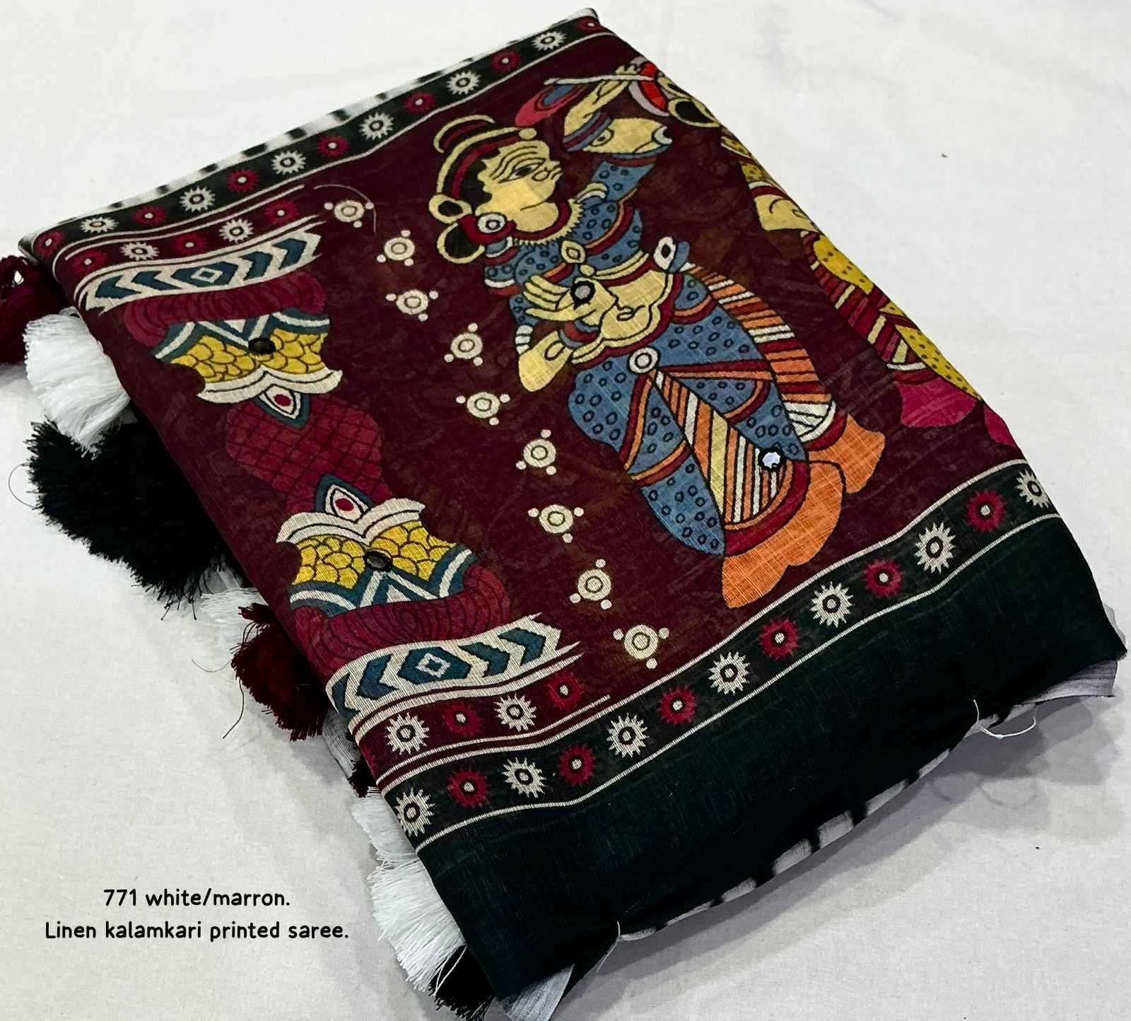 YNF Wholesale Linen Fancy Sarees  | Surat Manufacturer