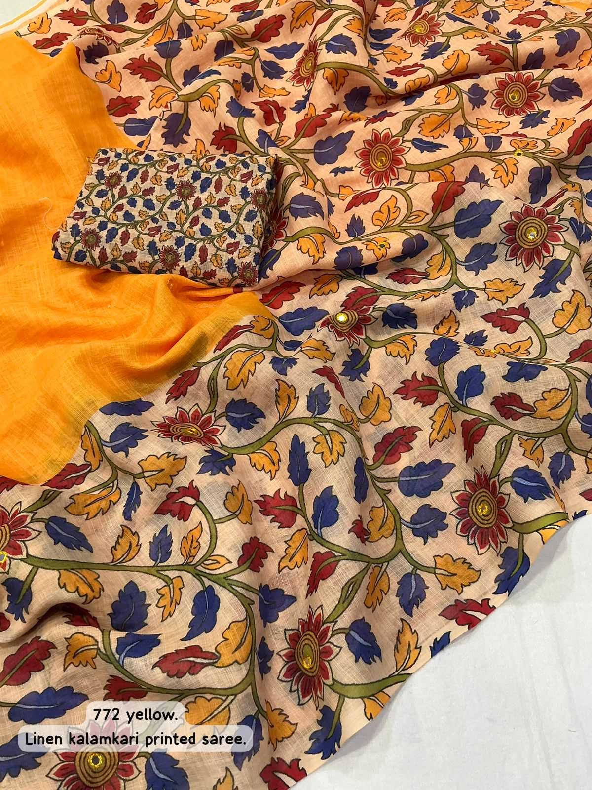 YNF Wholesale Linen Fancy Sarees  | Surat Manufacturer