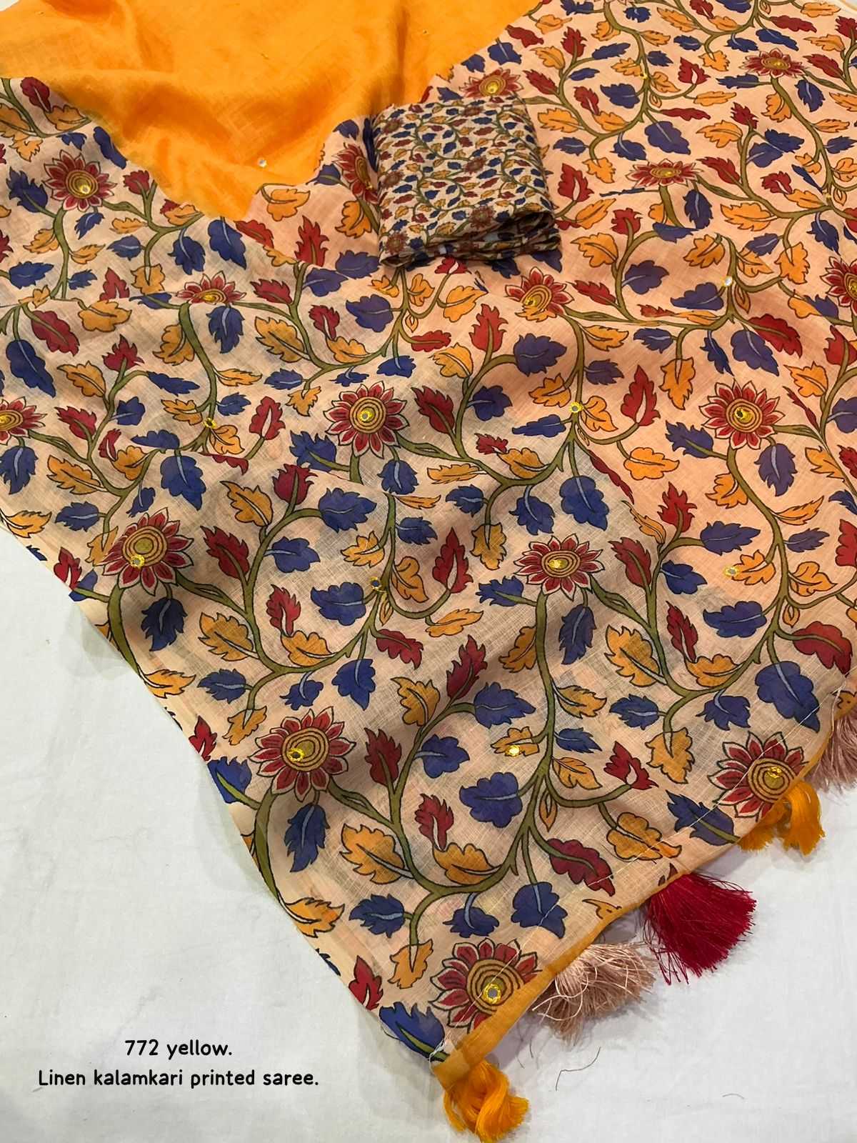 YNF Wholesale Linen Fancy Sarees  | Surat Manufacturer